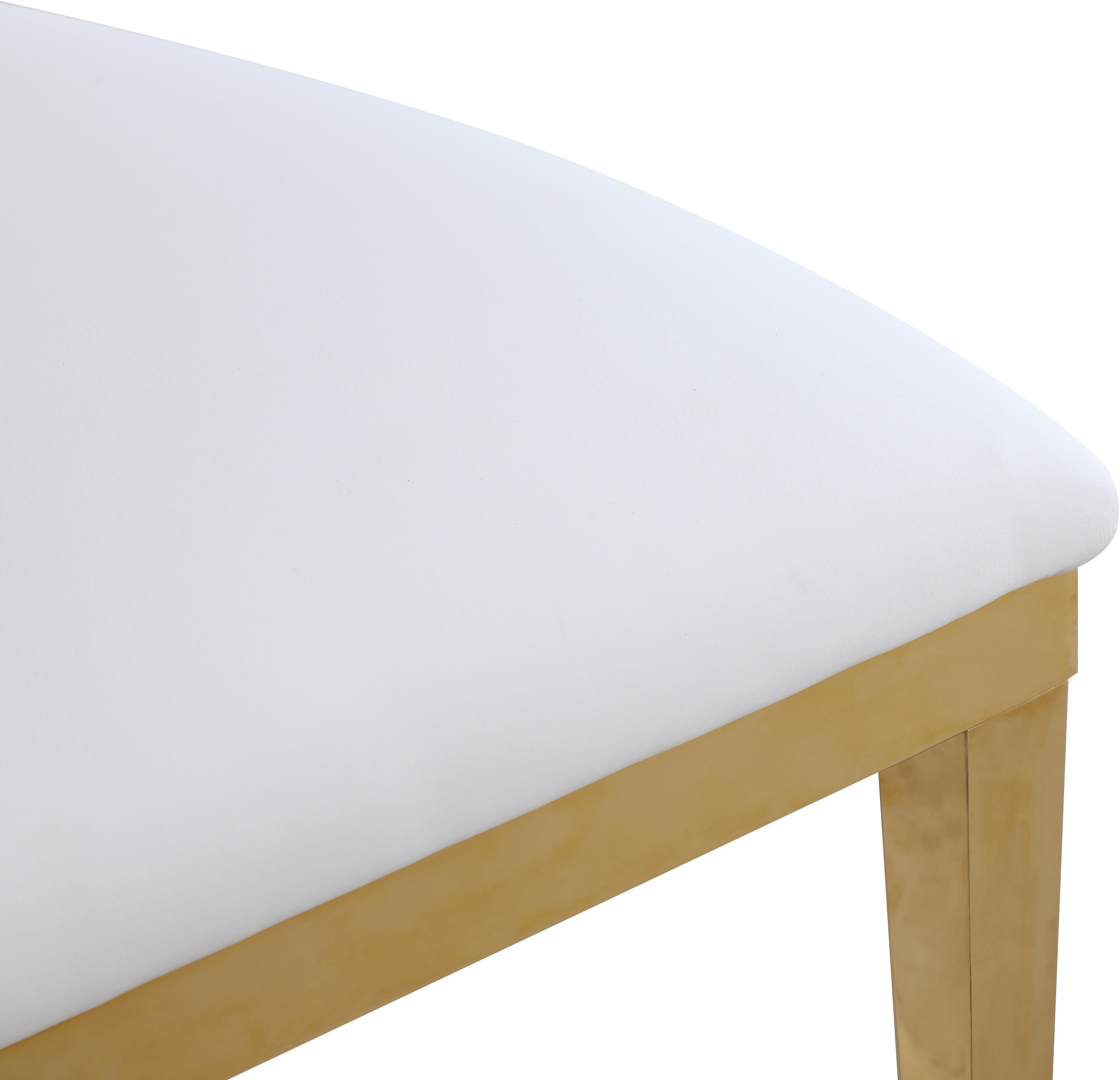 Carousel White Faux Leather Dining Chair - Luxury Home Furniture (MI)