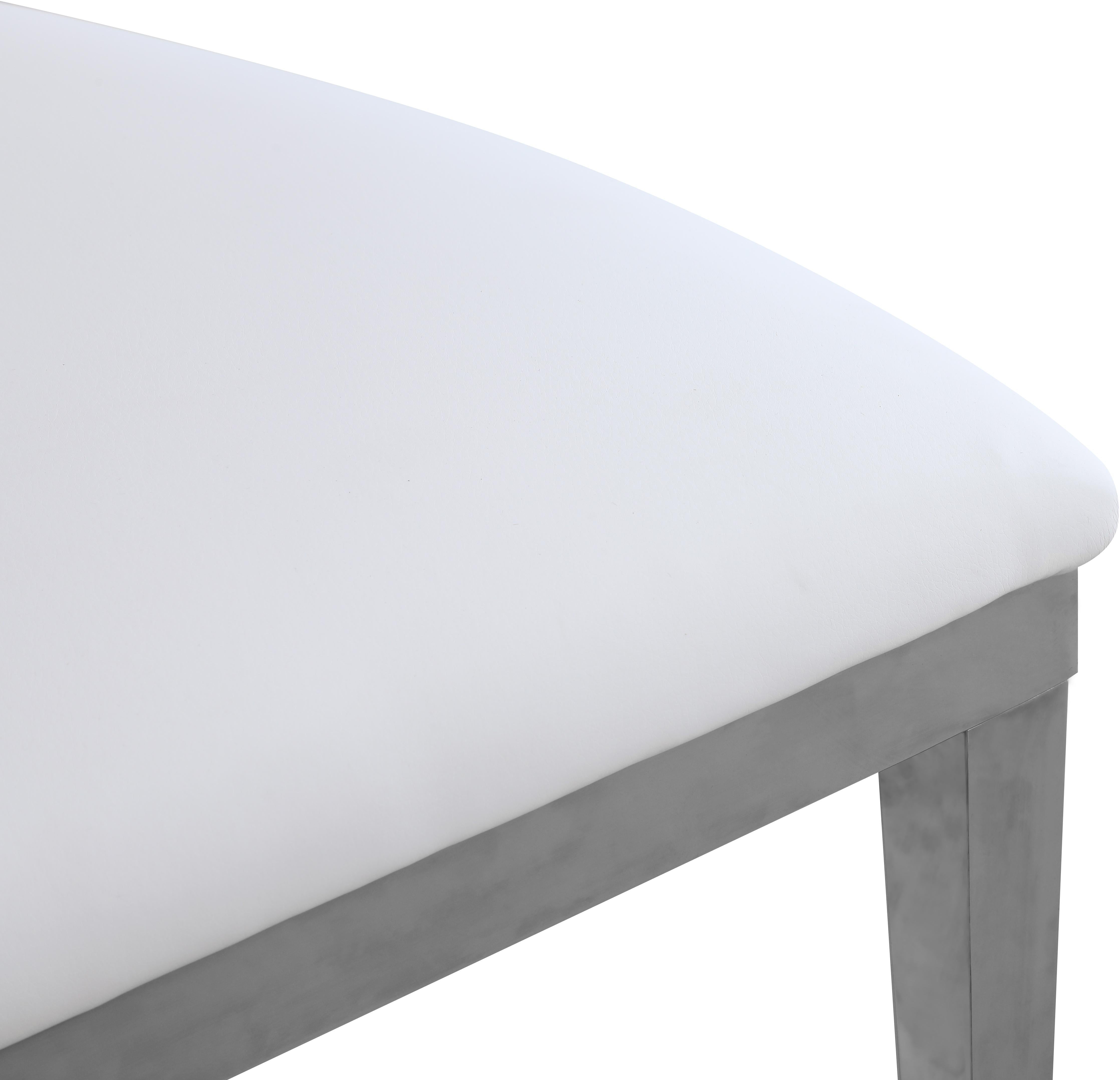 Carousel White Faux Leather Dining Chair - Luxury Home Furniture (MI)