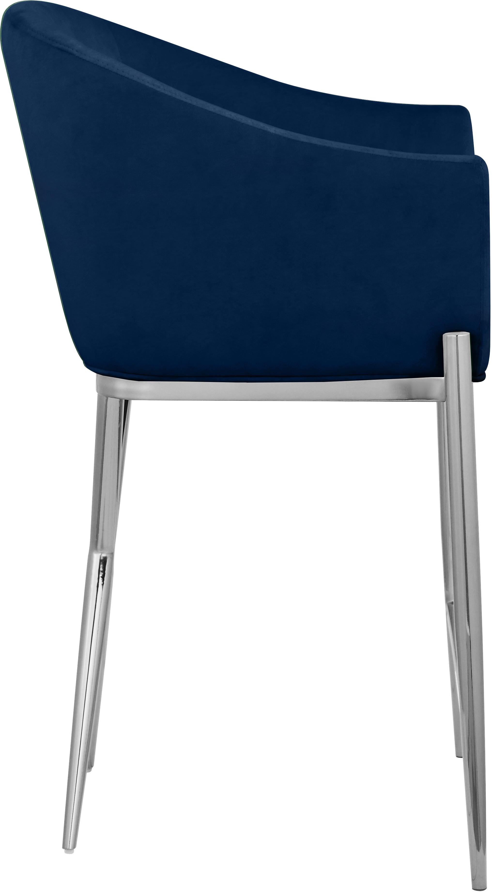 Xavier Navy Velvet Counter Stool - Luxury Home Furniture (MI)