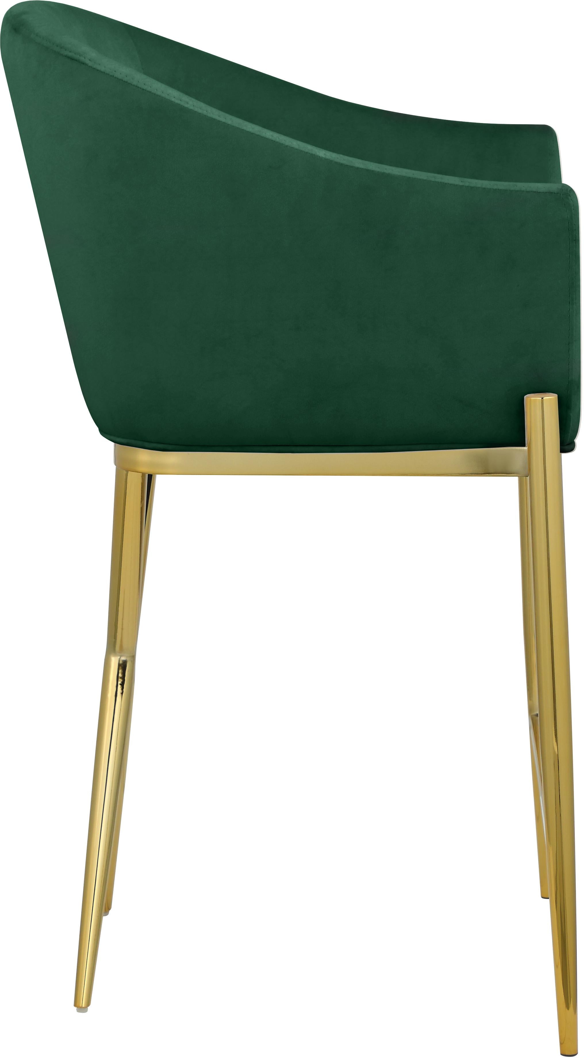Xavier Green Velvet Counter Stool - Luxury Home Furniture (MI)