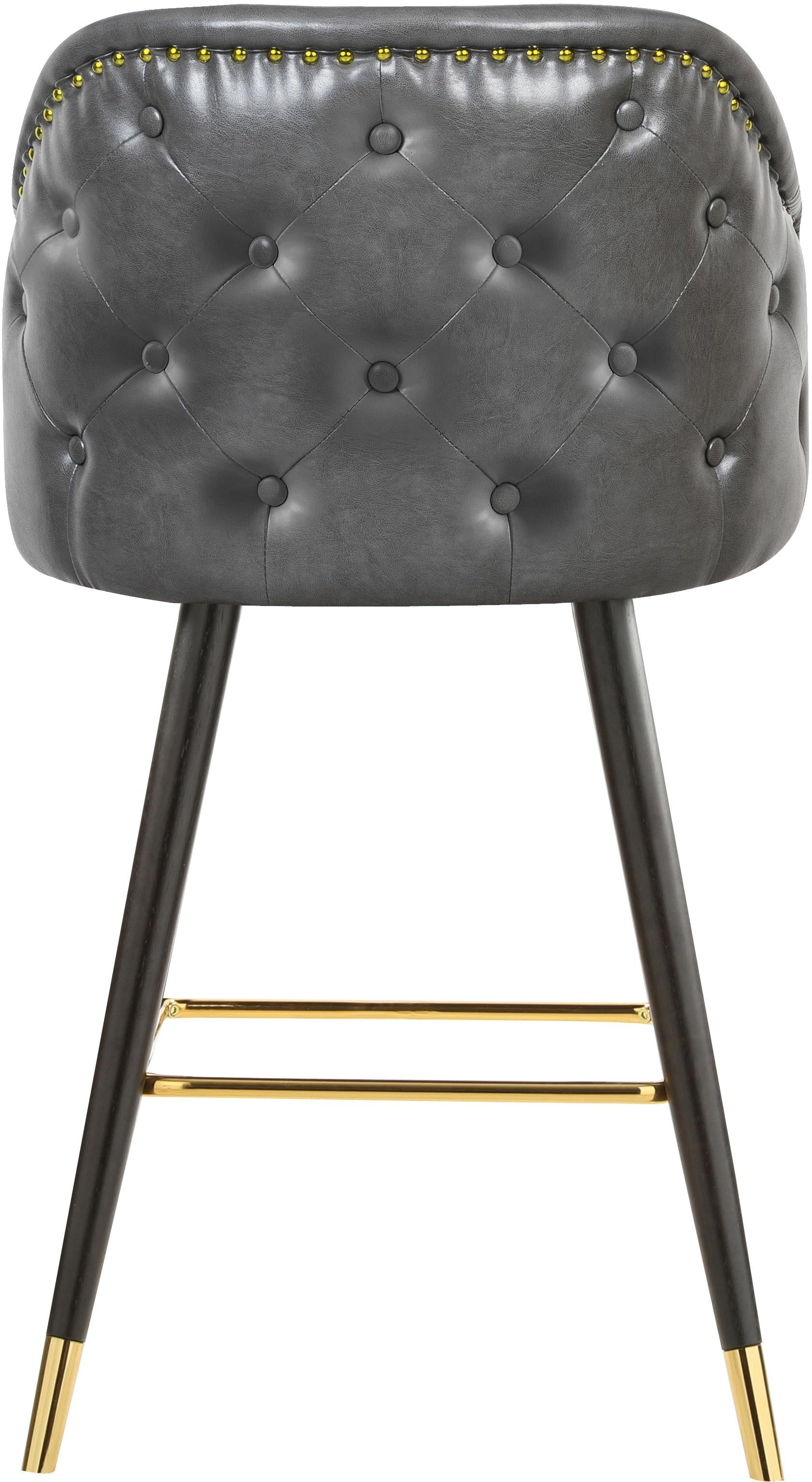Barbosa Grey Faux Leather Counter/Bar Stool - Luxury Home Furniture (MI)