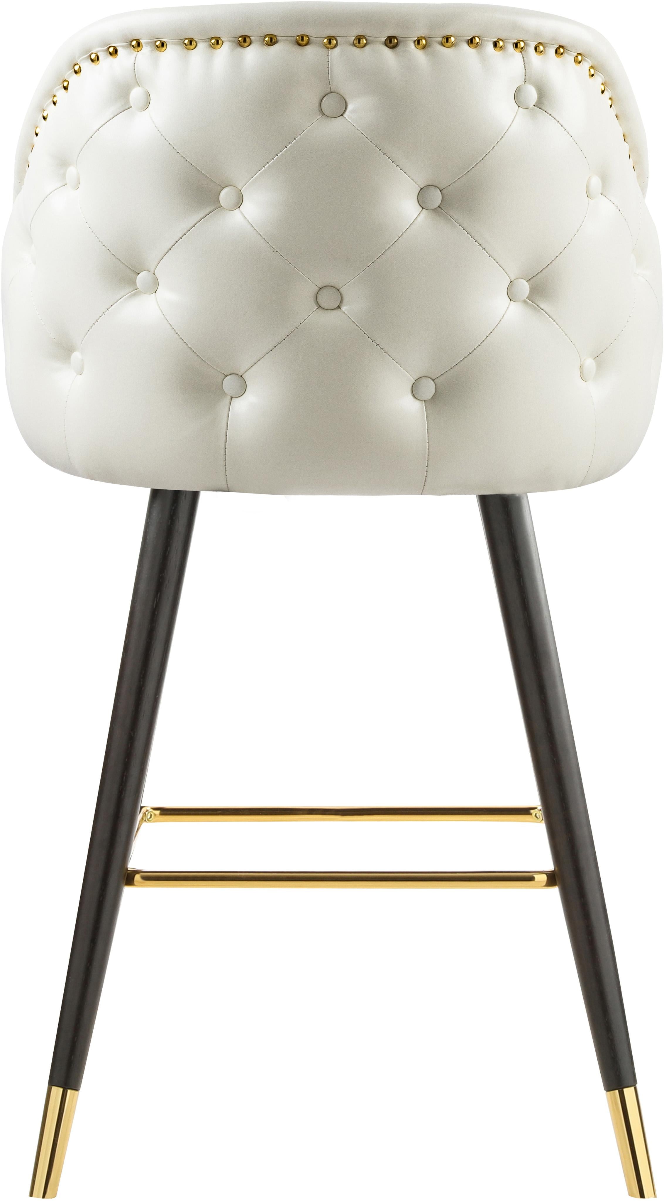 Barbosa White Faux Leather Counter/Bar Stool - Luxury Home Furniture (MI)