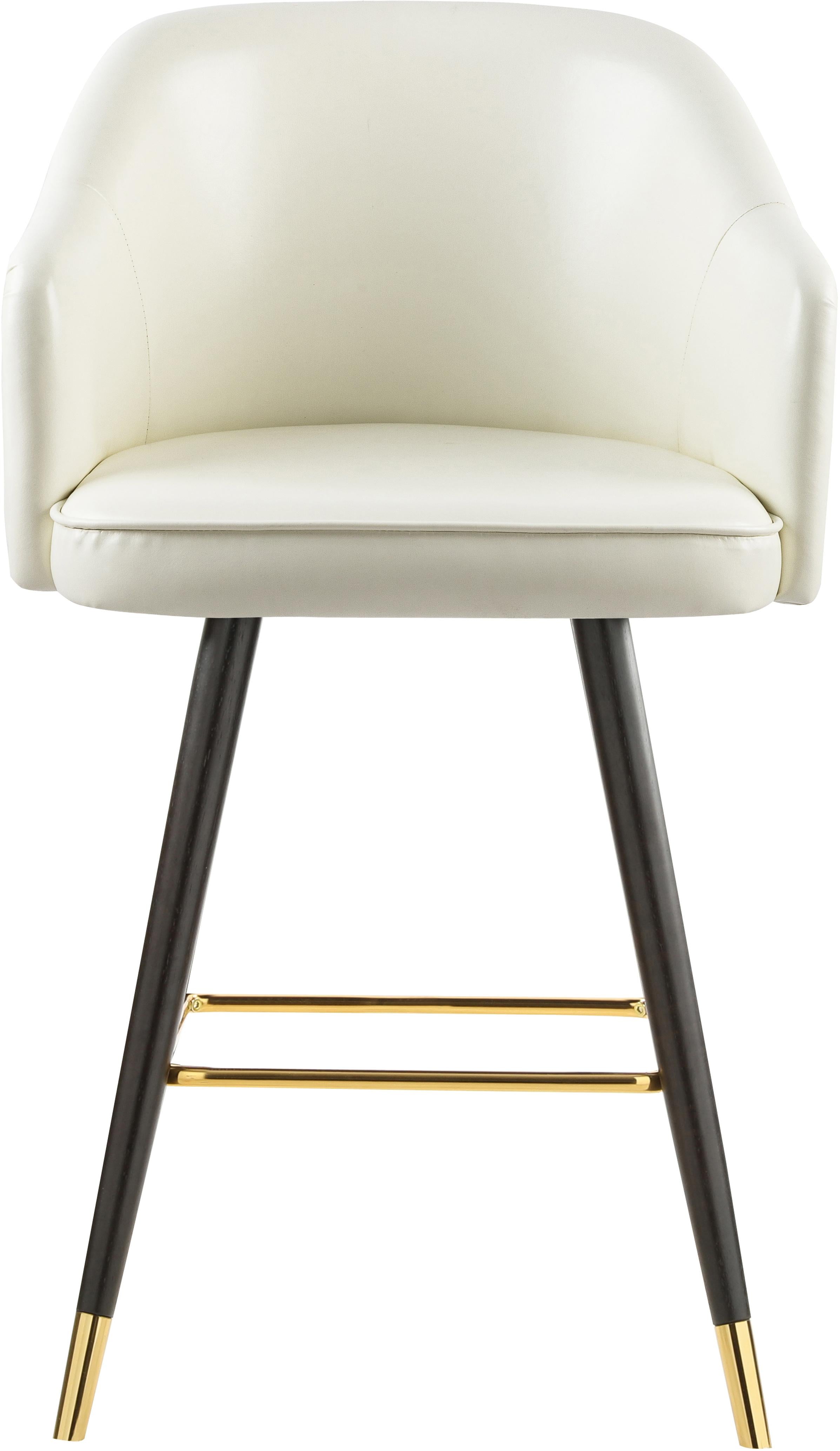 Barbosa White Faux Leather Counter/Bar Stool - Luxury Home Furniture (MI)
