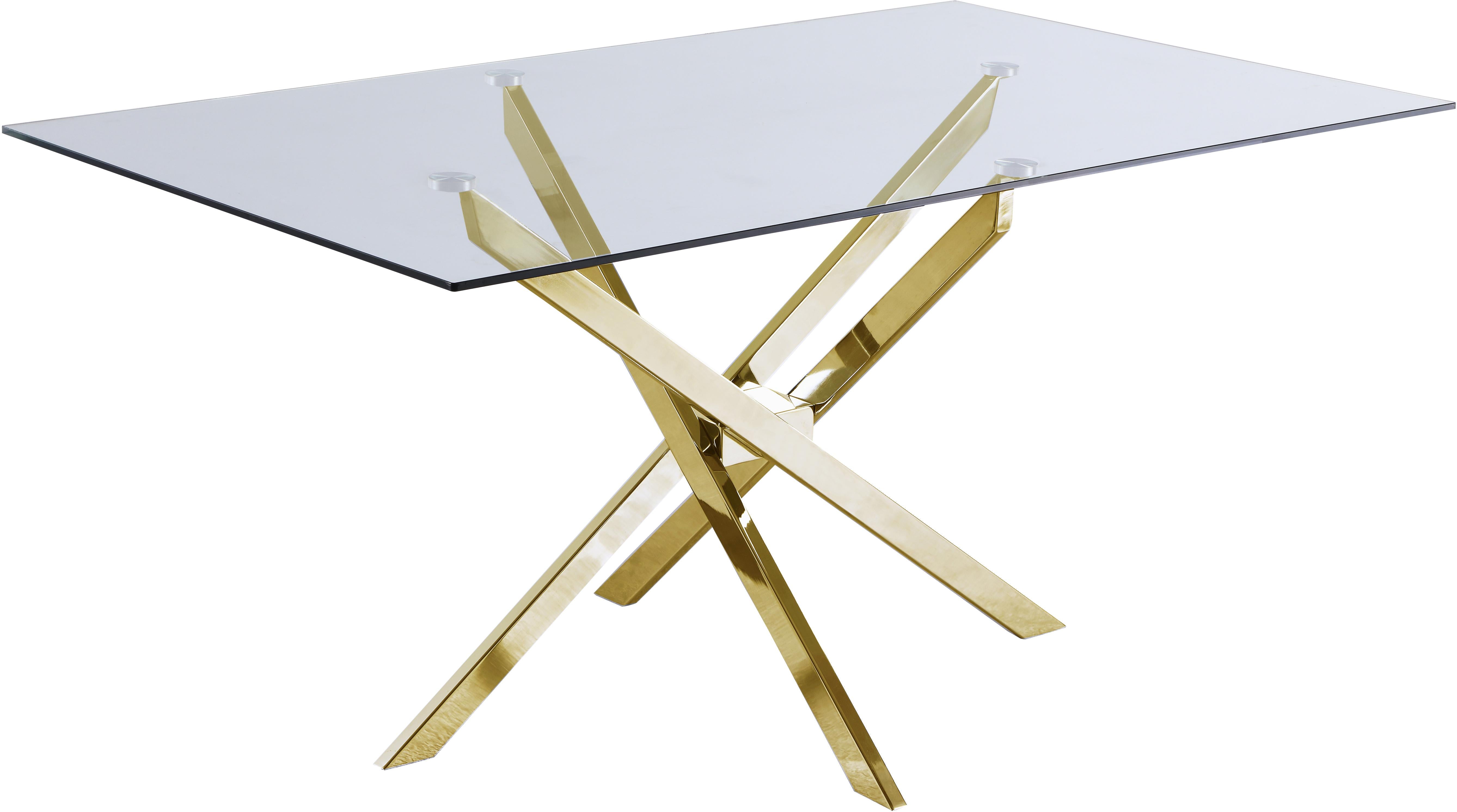 Xander Gold Dining Table - Luxury Home Furniture (MI)