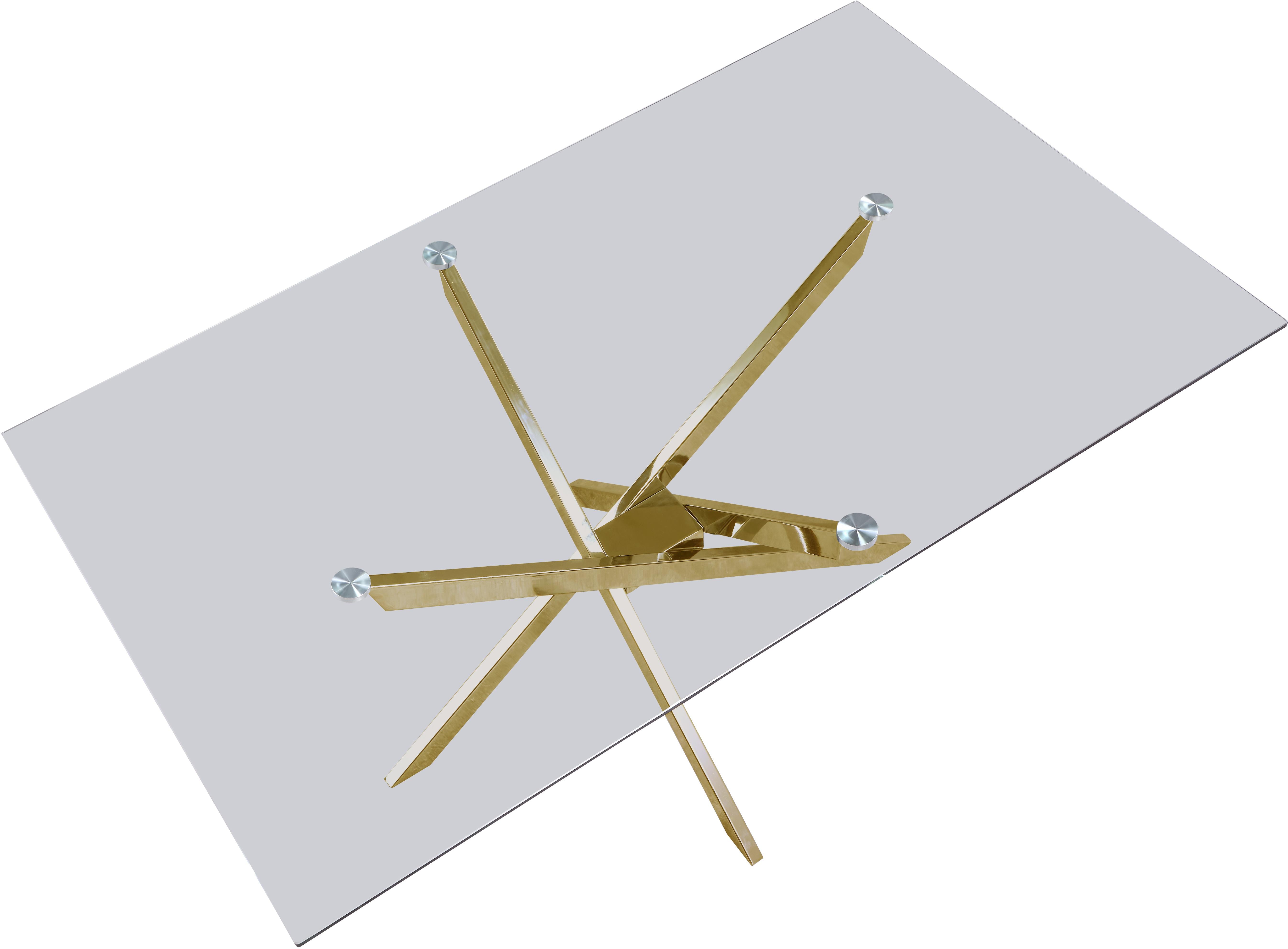 Xander Gold Dining Table - Luxury Home Furniture (MI)