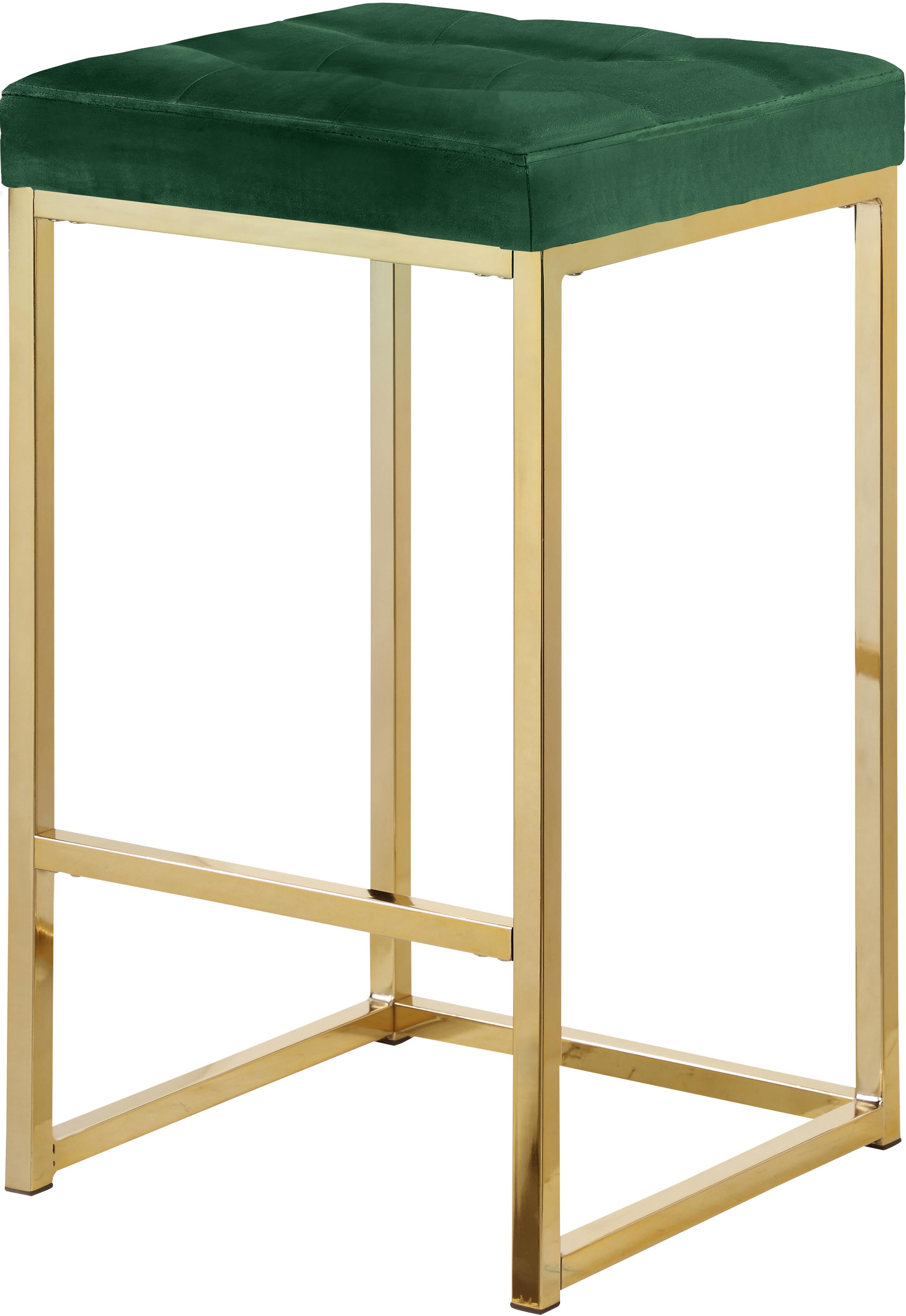 Nicola Green Velvet Stool - Luxury Home Furniture (MI)