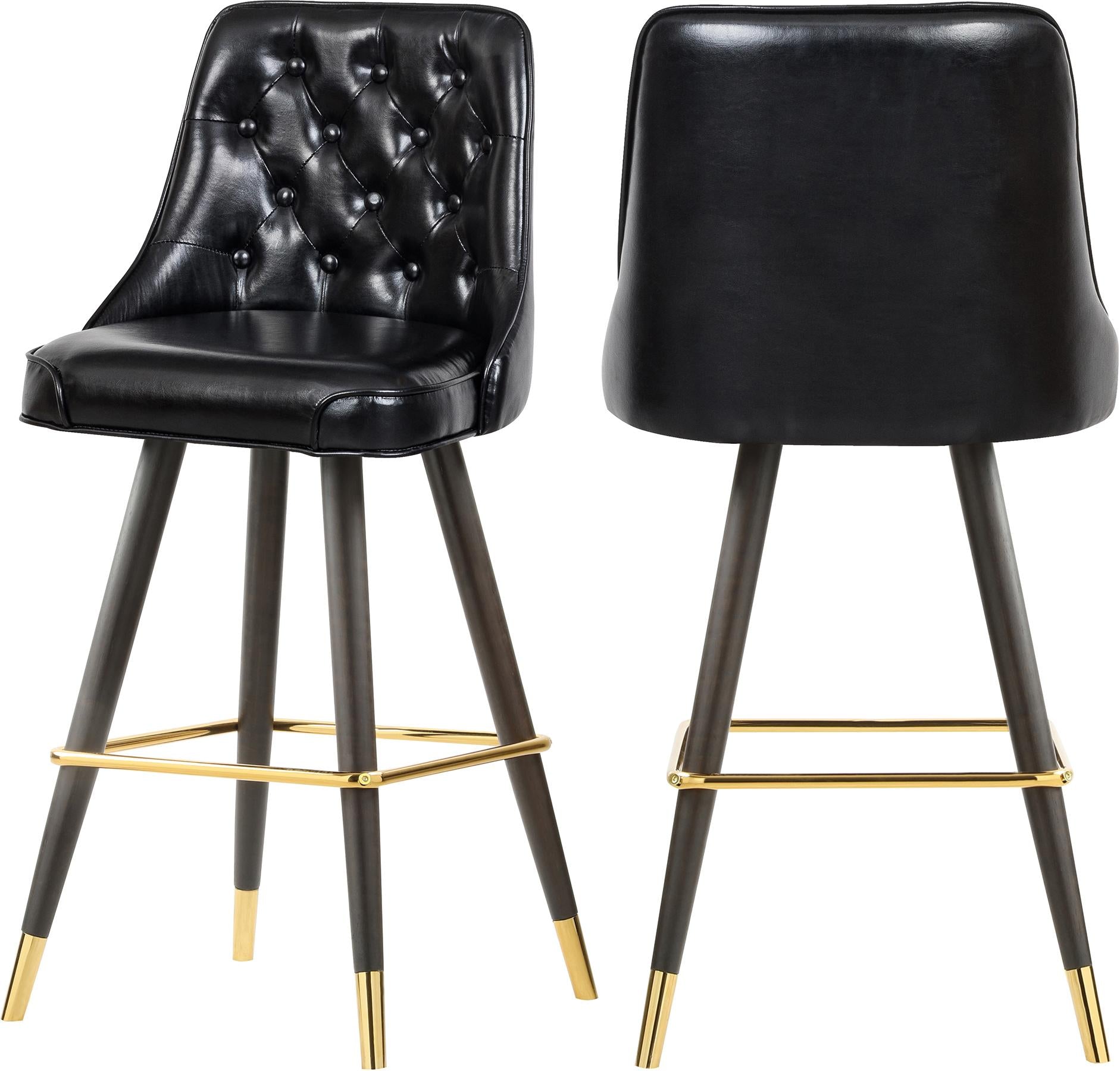 Portnoy Black Faux Leather Counter/Bar Stool - Luxury Home Furniture (MI)