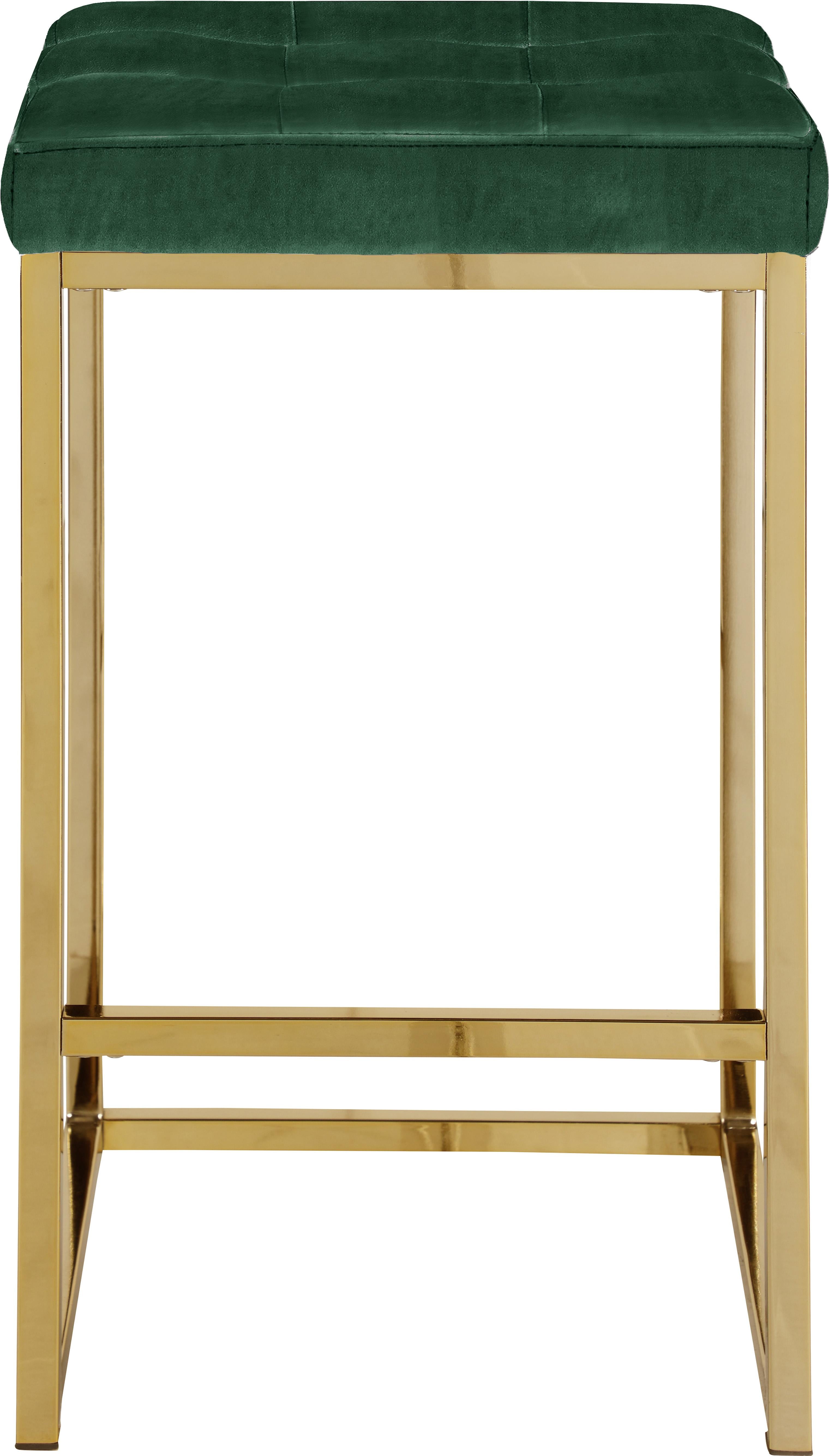 Nicola Green Velvet Stool - Luxury Home Furniture (MI)
