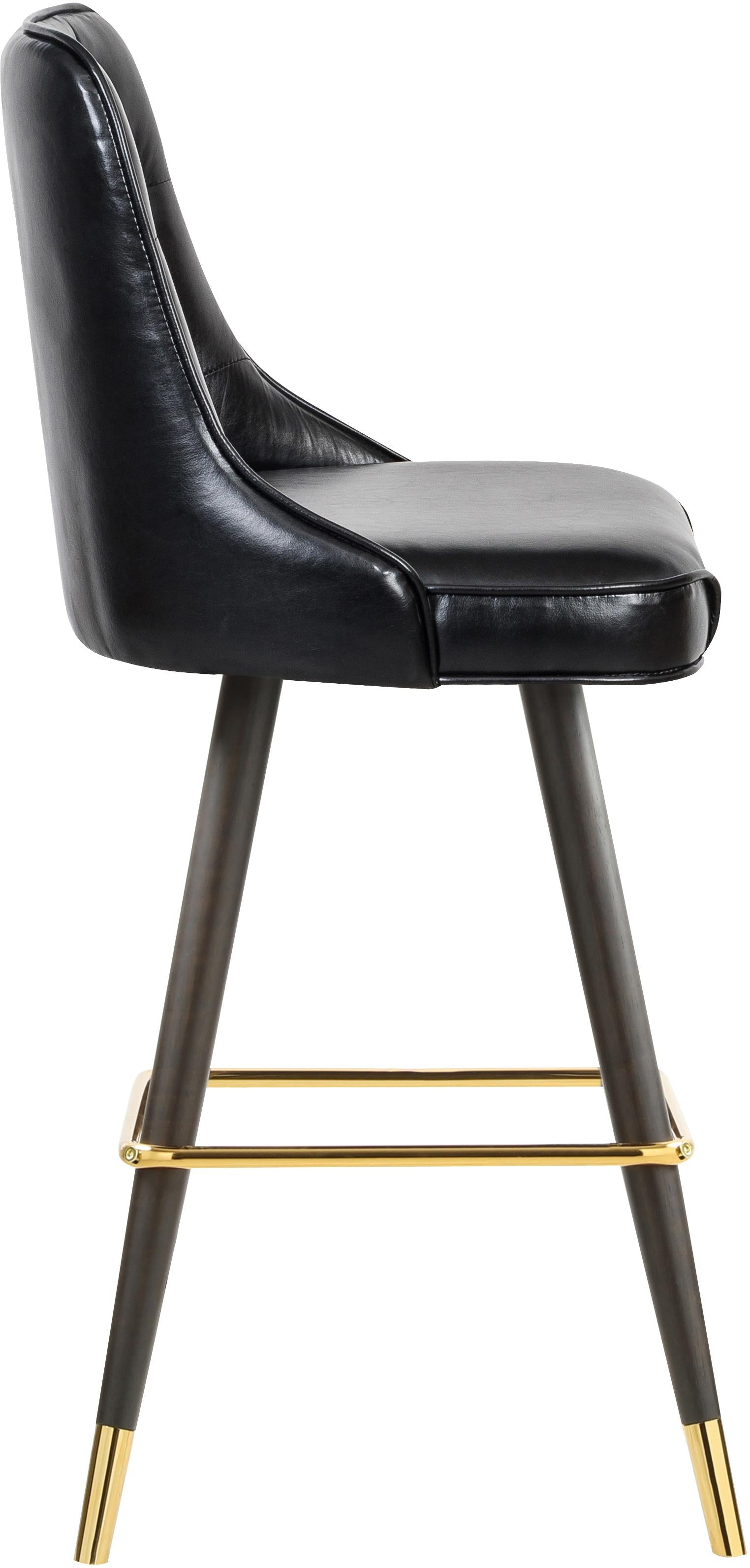 Portnoy Black Faux Leather Counter/Bar Stool - Luxury Home Furniture (MI)