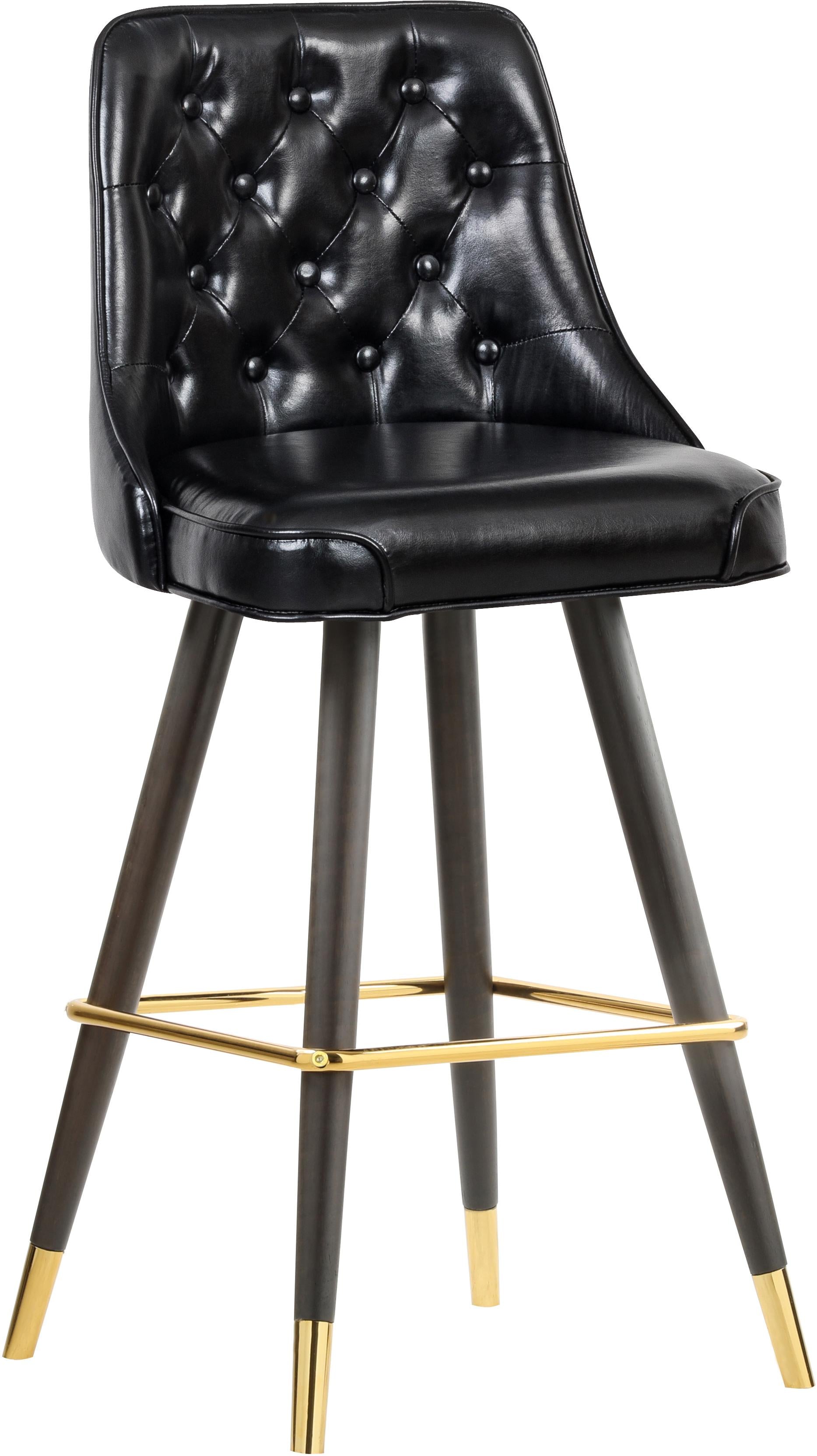 Portnoy Black Faux Leather Counter/Bar Stool - Luxury Home Furniture (MI)