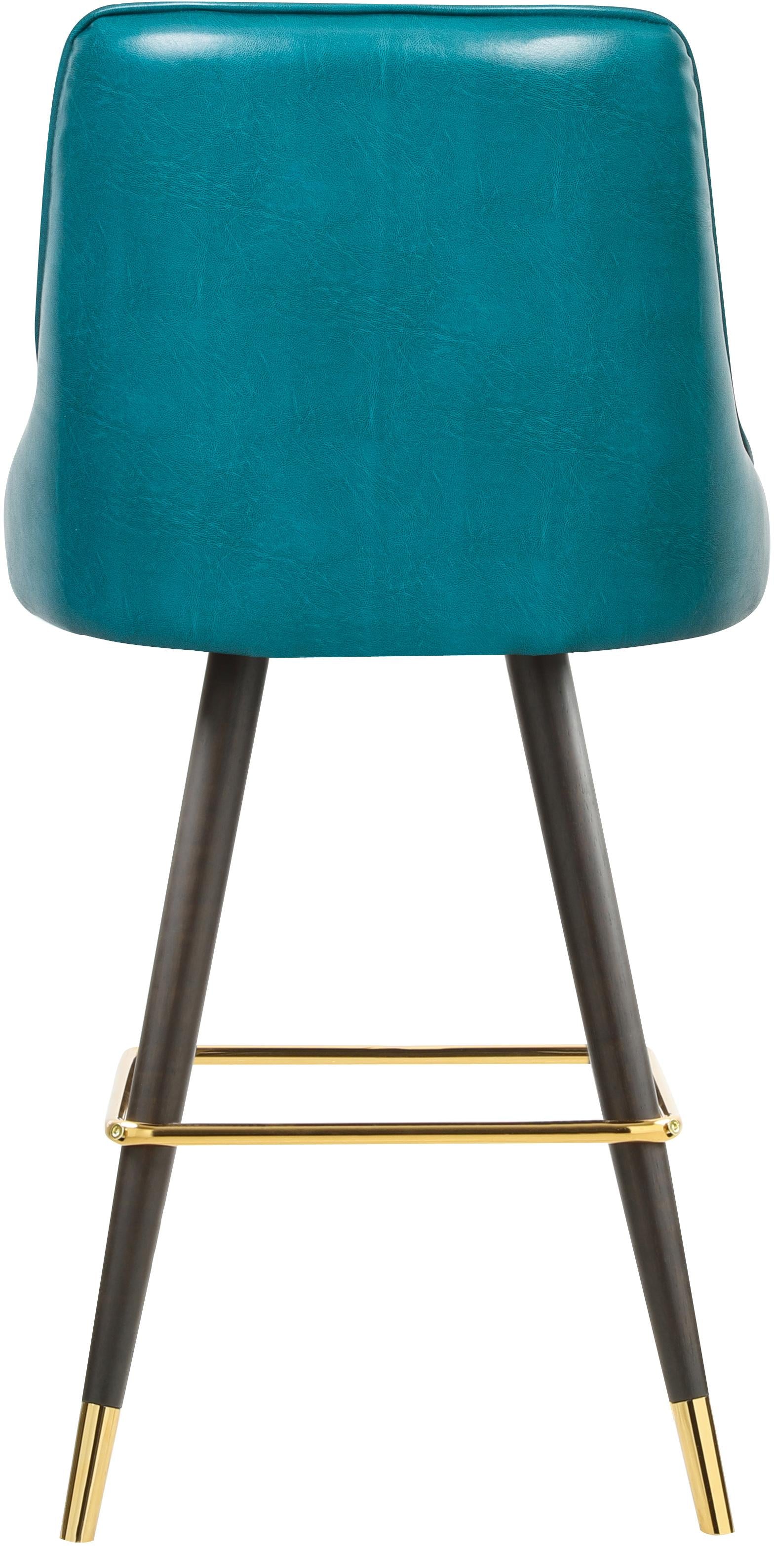 Portnoy Teal Faux Leather Counter/Bar Stool - Luxury Home Furniture (MI)