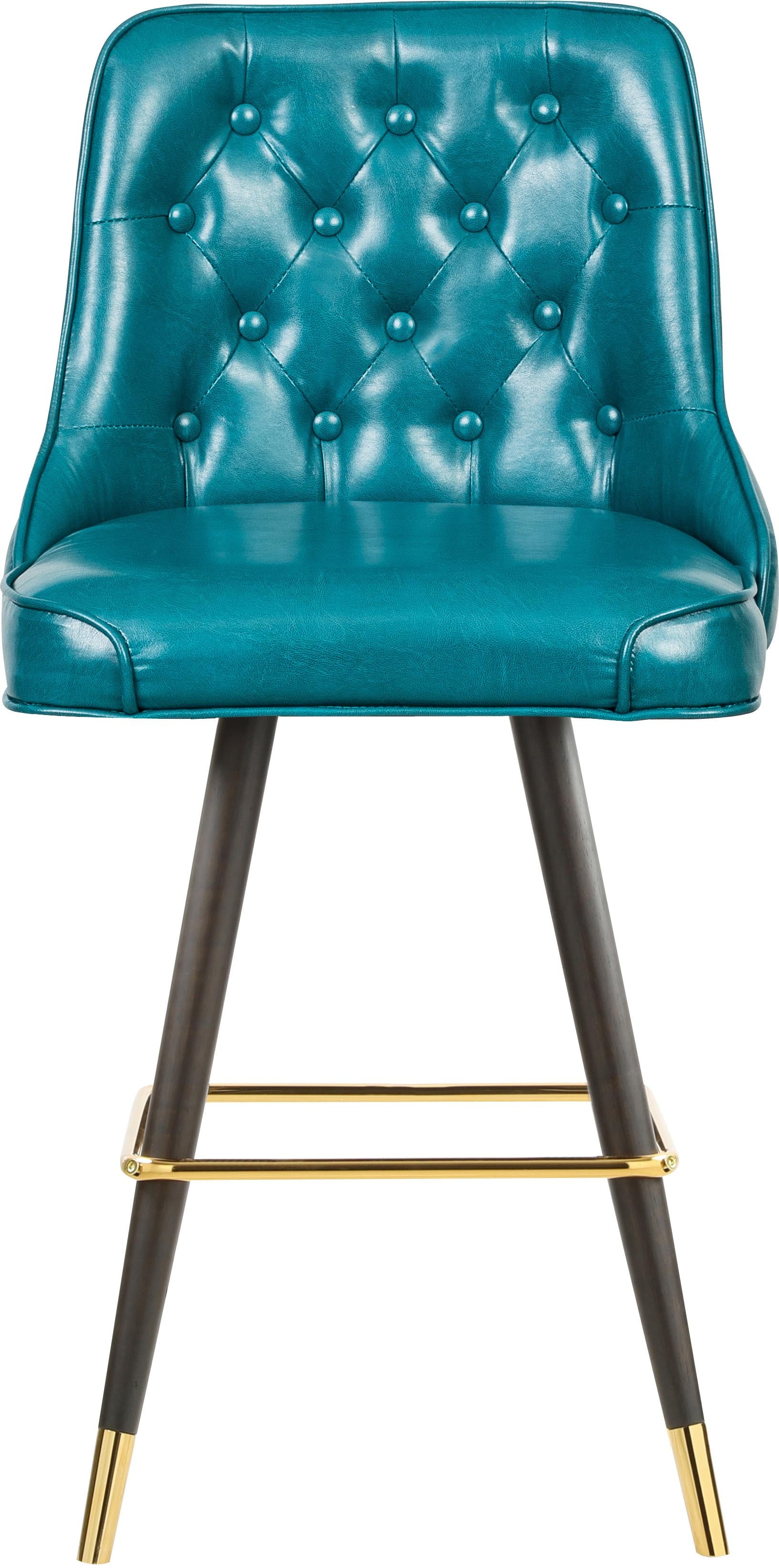 Portnoy Teal Faux Leather Counter/Bar Stool - Luxury Home Furniture (MI)