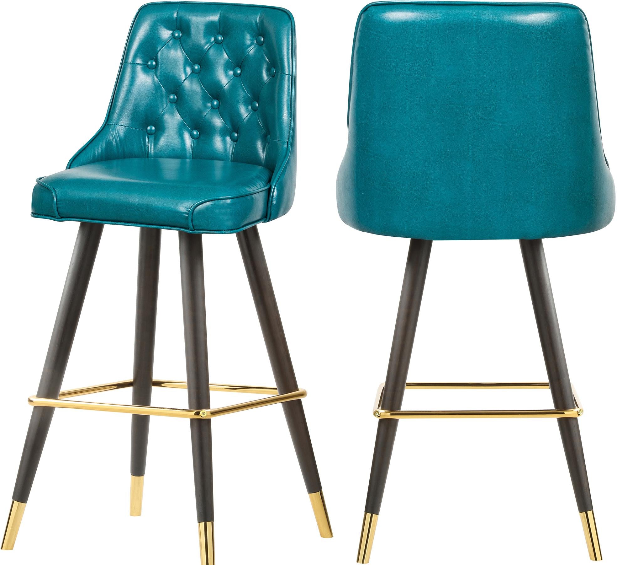 Portnoy Teal Faux Leather Counter/Bar Stool - Luxury Home Furniture (MI)