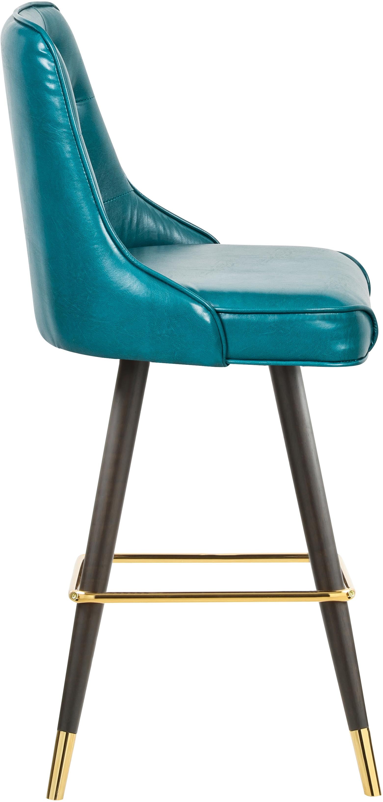 Portnoy Teal Faux Leather Counter/Bar Stool - Luxury Home Furniture (MI)