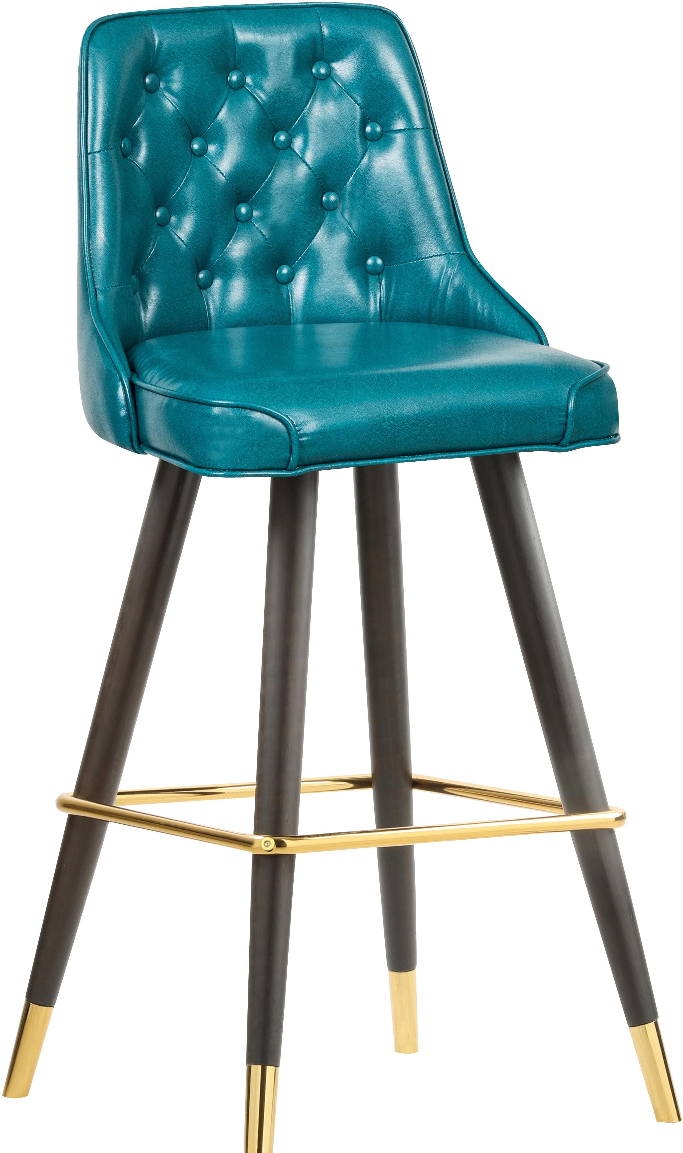 Portnoy Teal Faux Leather Counter/Bar Stool - Luxury Home Furniture (MI)