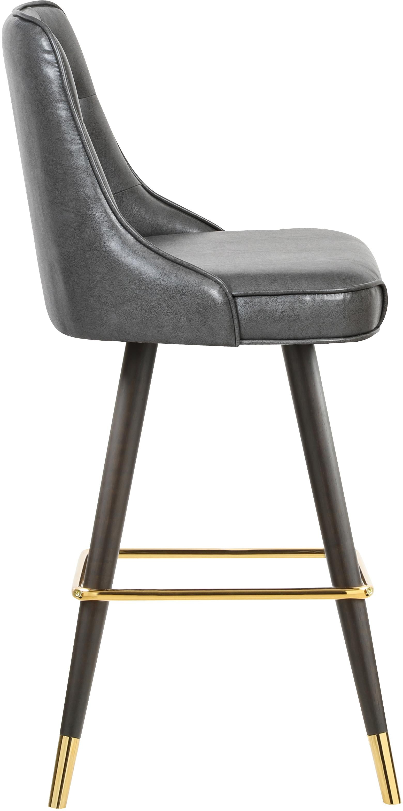 Portnoy Grey Faux Leather Counter/Bar Stool - Luxury Home Furniture (MI)