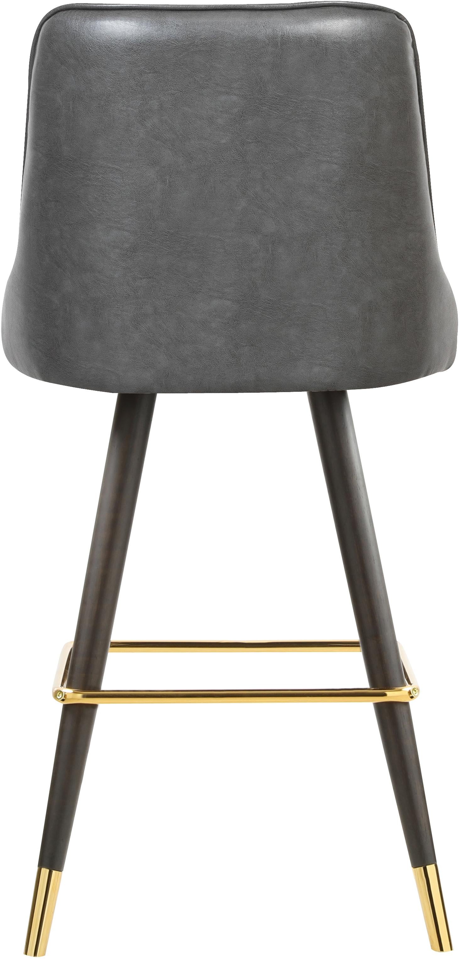 Portnoy Grey Faux Leather Counter/Bar Stool - Luxury Home Furniture (MI)