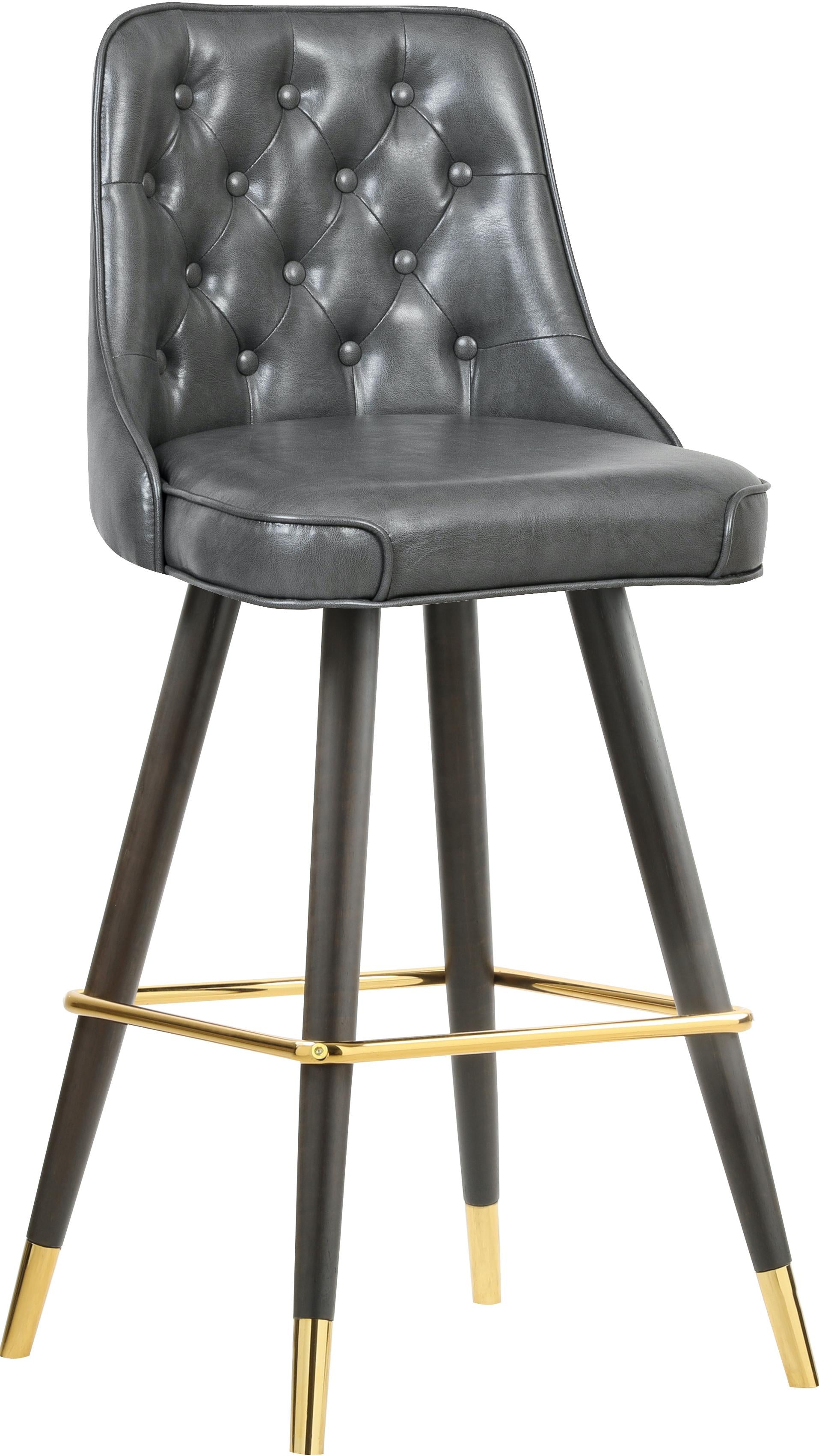 Portnoy Grey Faux Leather Counter/Bar Stool - Luxury Home Furniture (MI)
