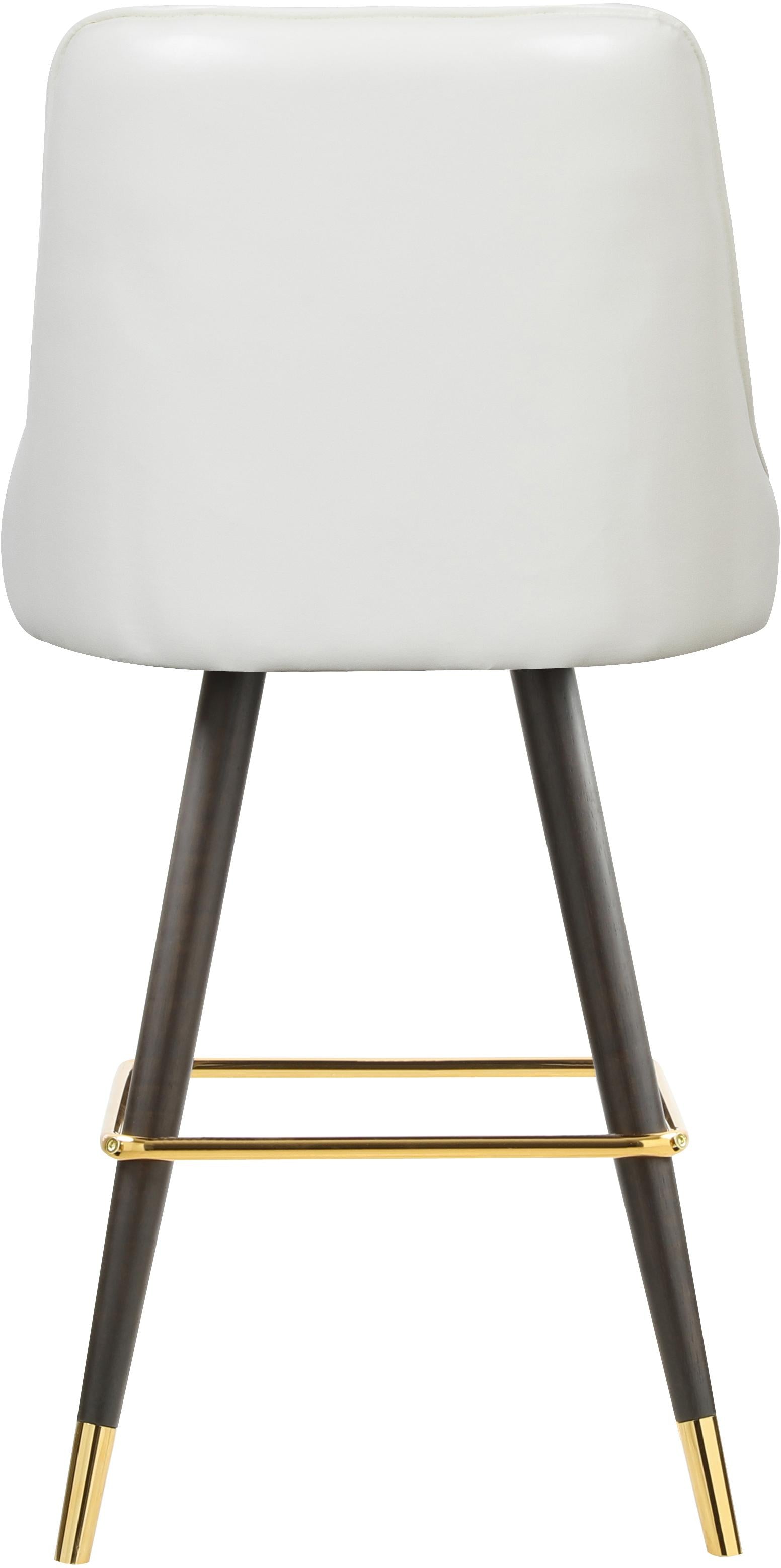 Portnoy White Faux Leather Counter/Bar Stool - Luxury Home Furniture (MI)