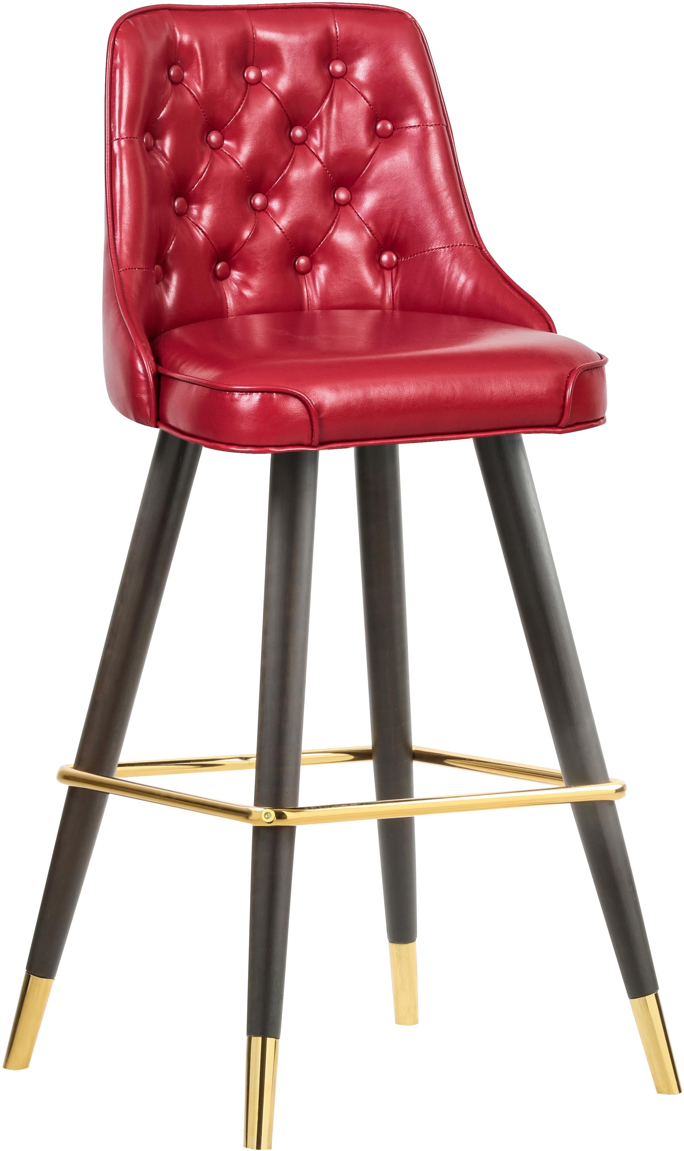 Portnoy Red Faux Leather Counter/Bar Stool - Luxury Home Furniture (MI)