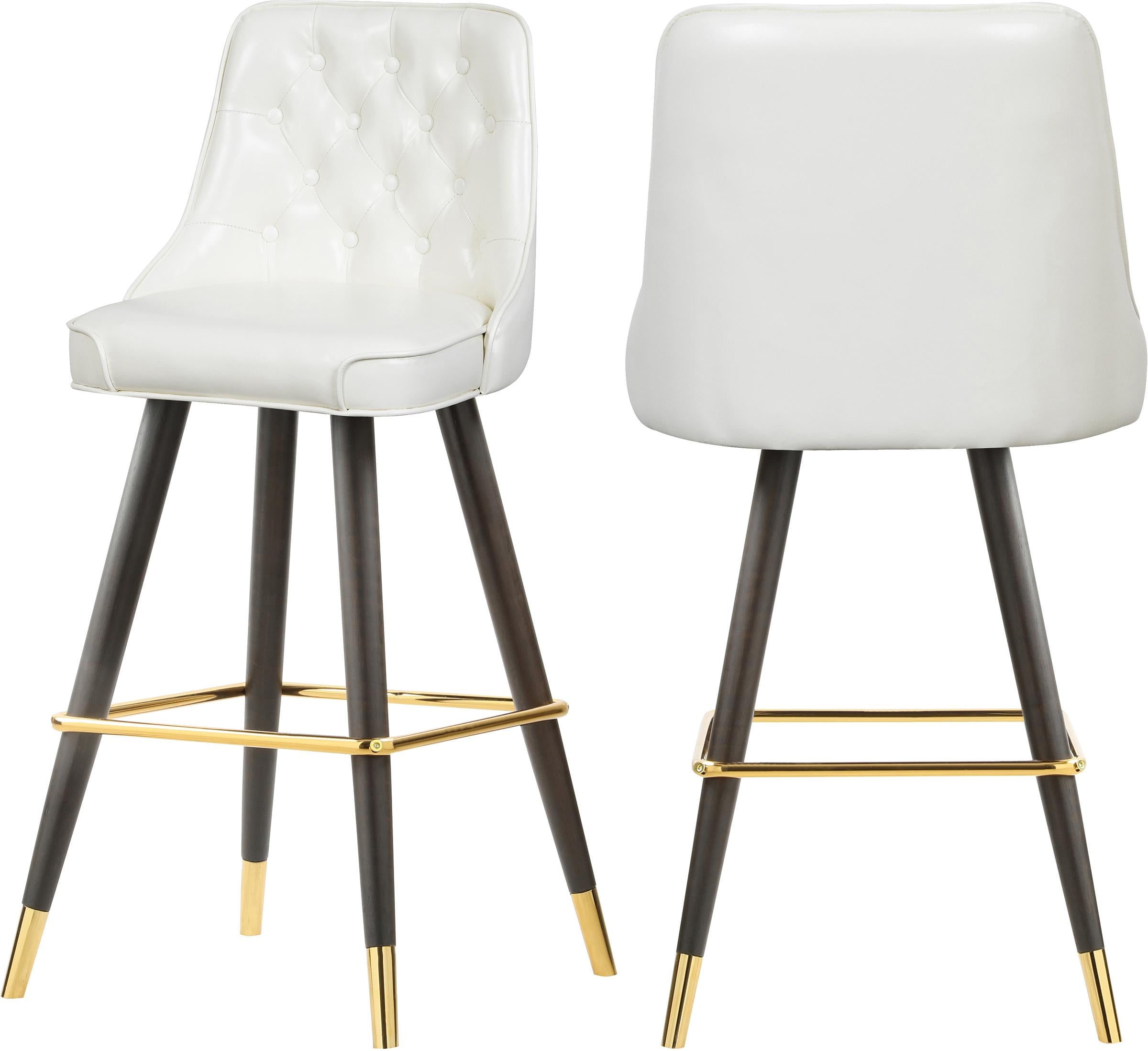 Portnoy White Faux Leather Counter/Bar Stool - Luxury Home Furniture (MI)