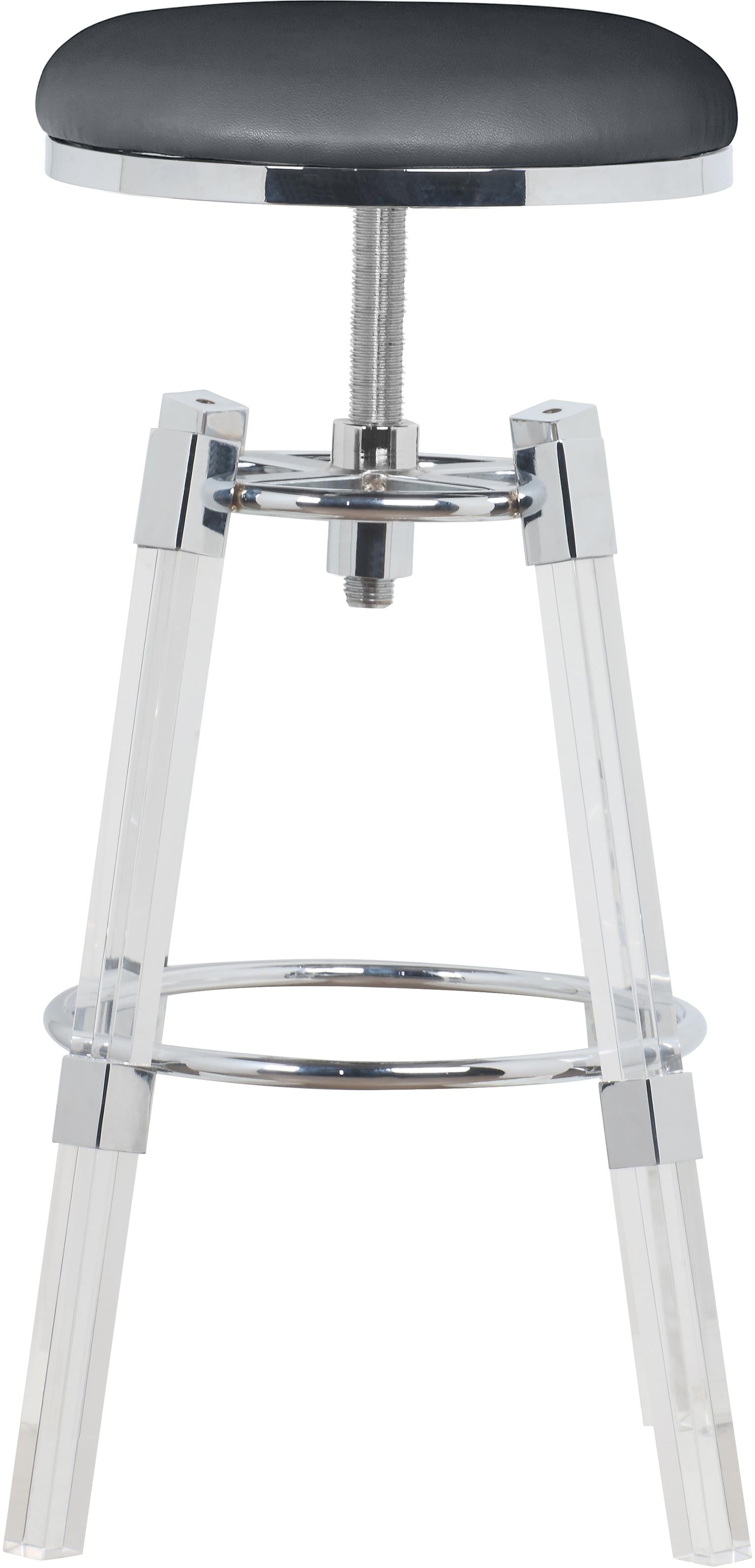 Venus Grey Faux Leather Adjustable Stool - Luxury Home Furniture (MI)