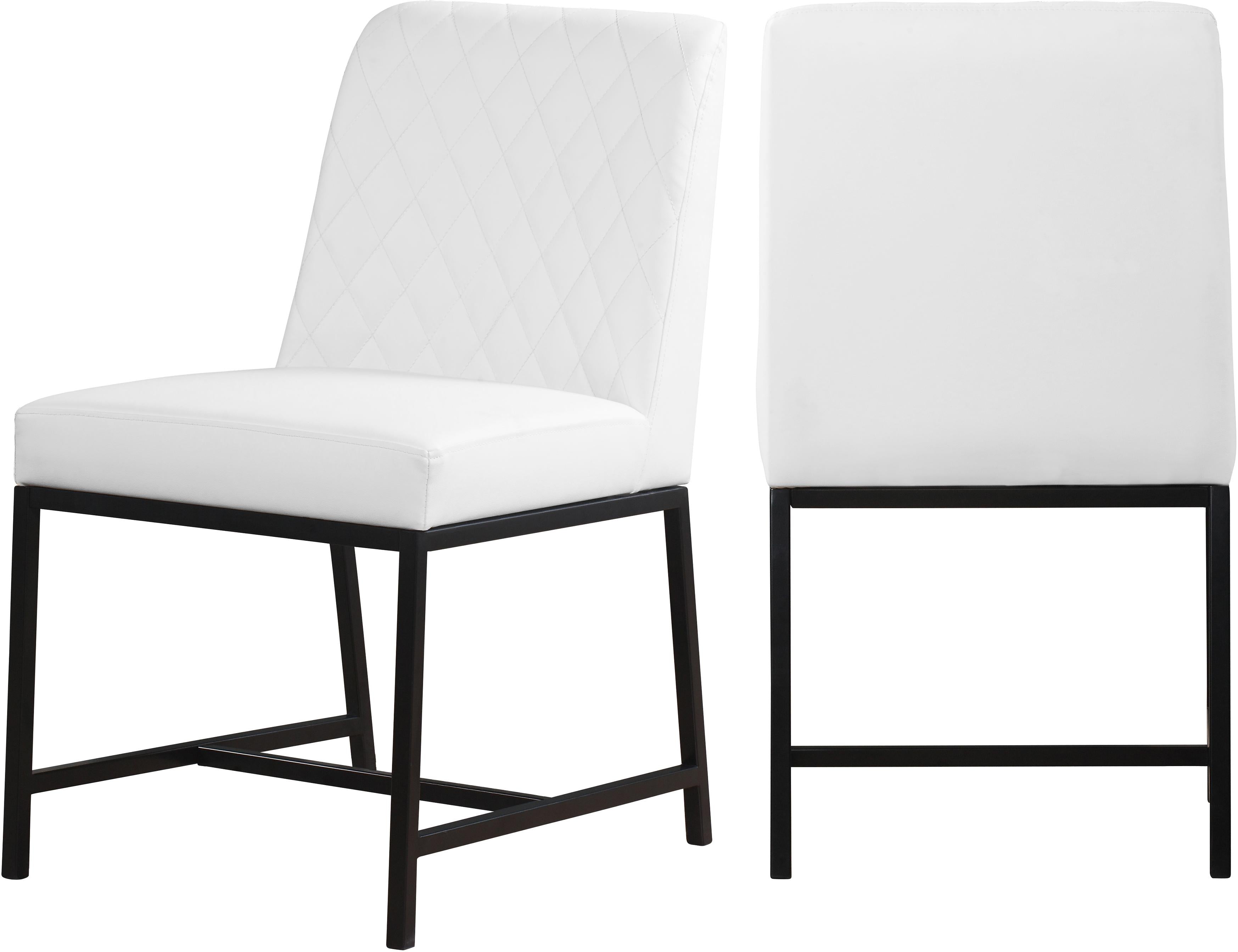Bryce White Faux Leather Dining Chair