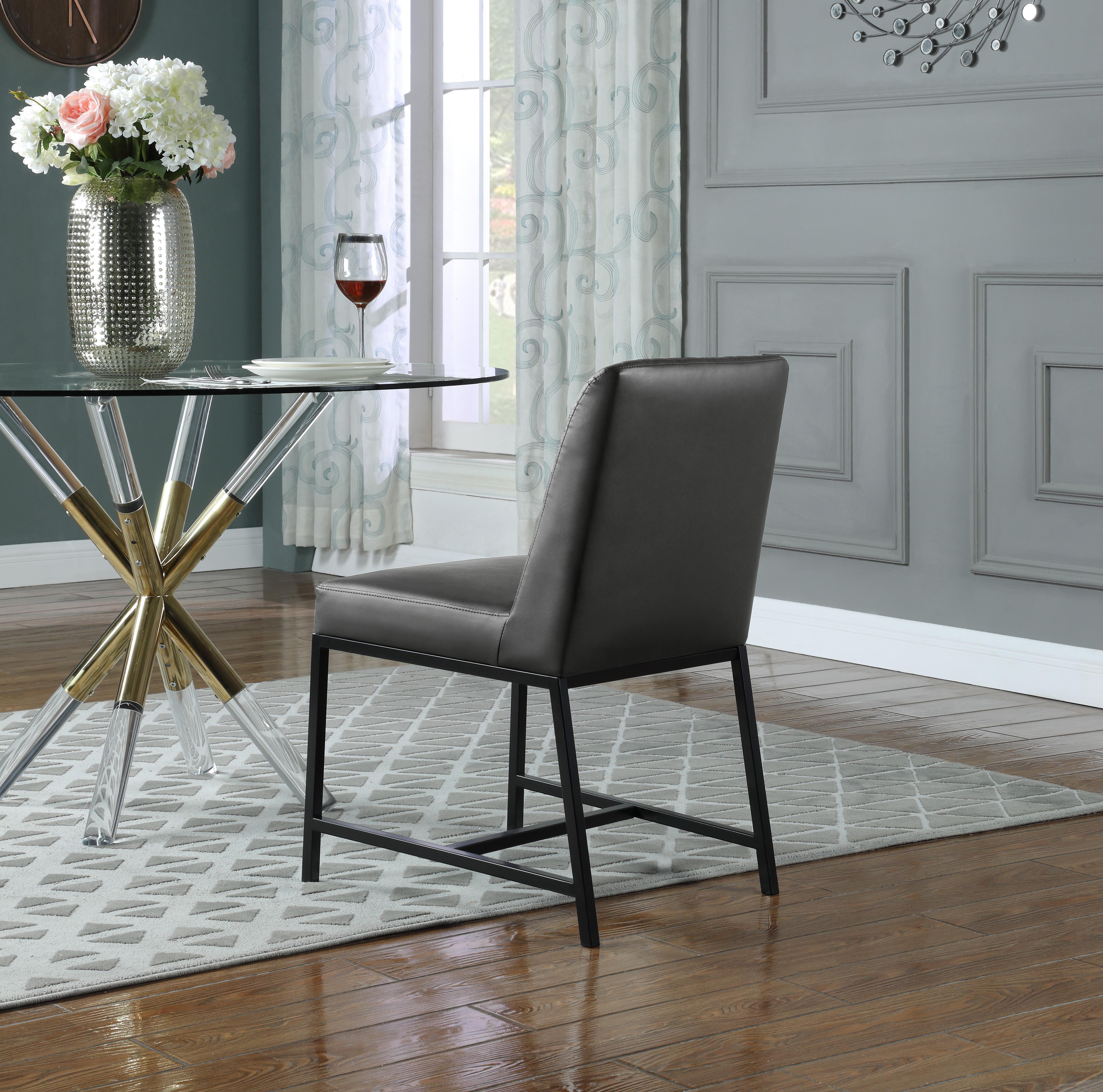 Bryce Grey Faux Leather Dining Chair - Luxury Home Furniture (MI)
