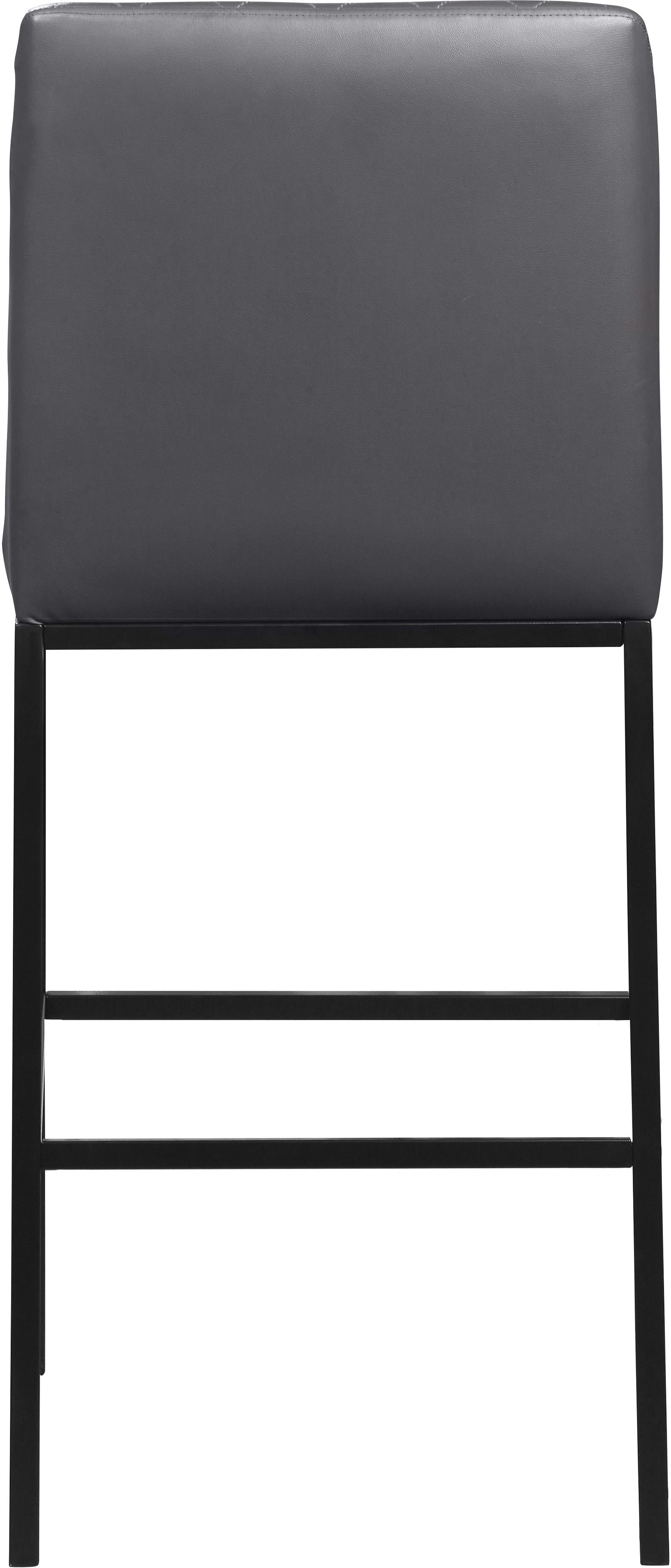 Bryce Grey Faux Leather Stool - Luxury Home Furniture (MI)