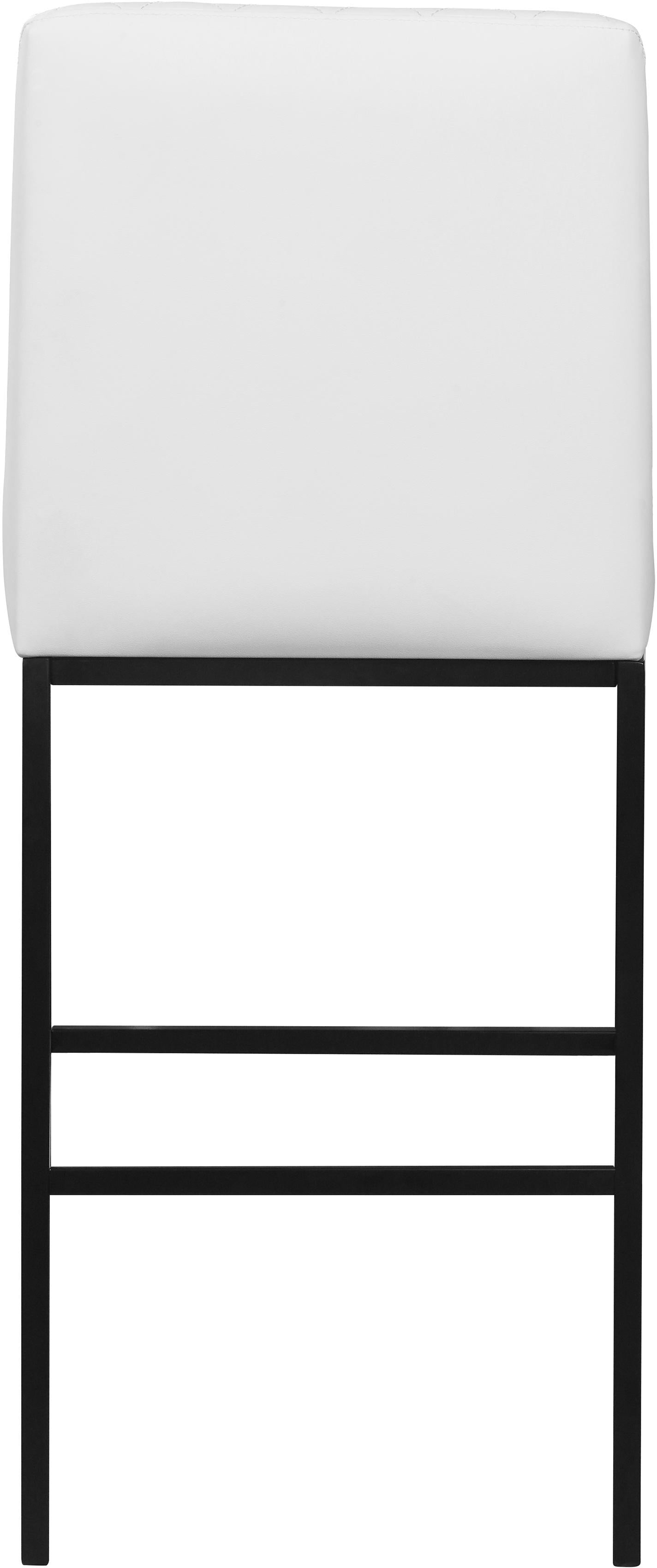Bryce White Faux Leather Stool - Luxury Home Furniture (MI)
