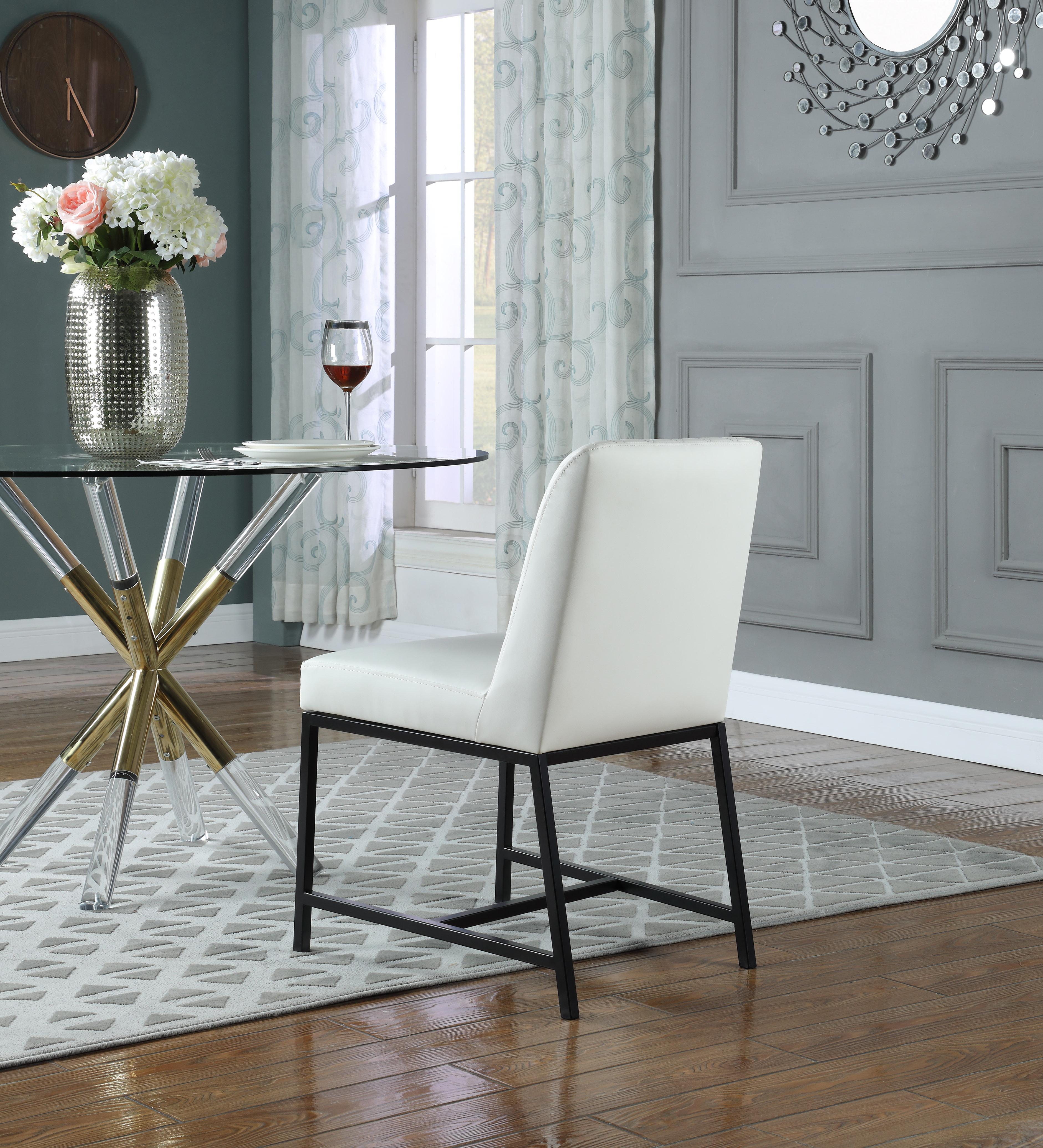 Bryce White Faux Leather Dining Chair - Luxury Home Furniture (MI)