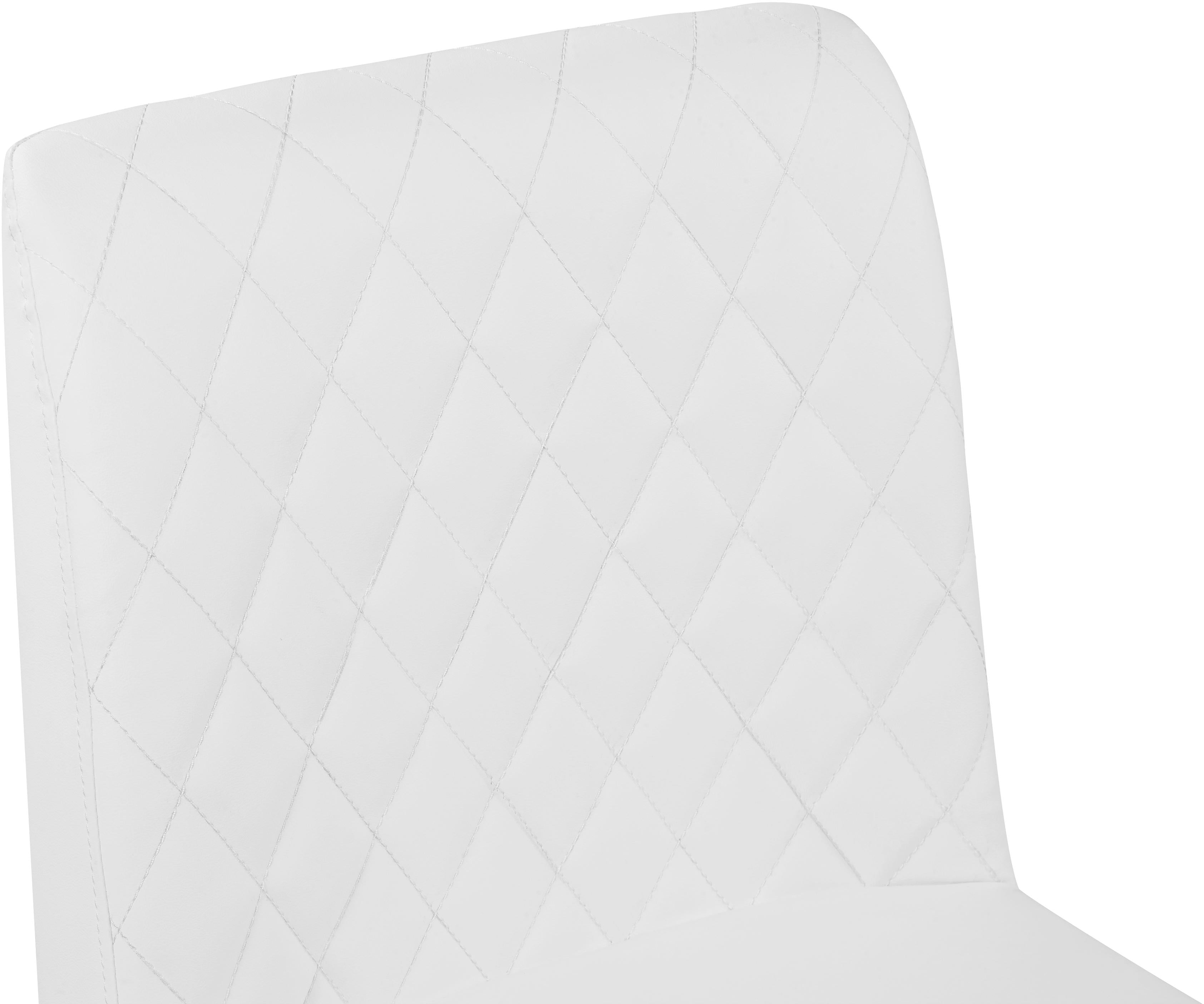 Bryce White Faux Leather Stool - Luxury Home Furniture (MI)