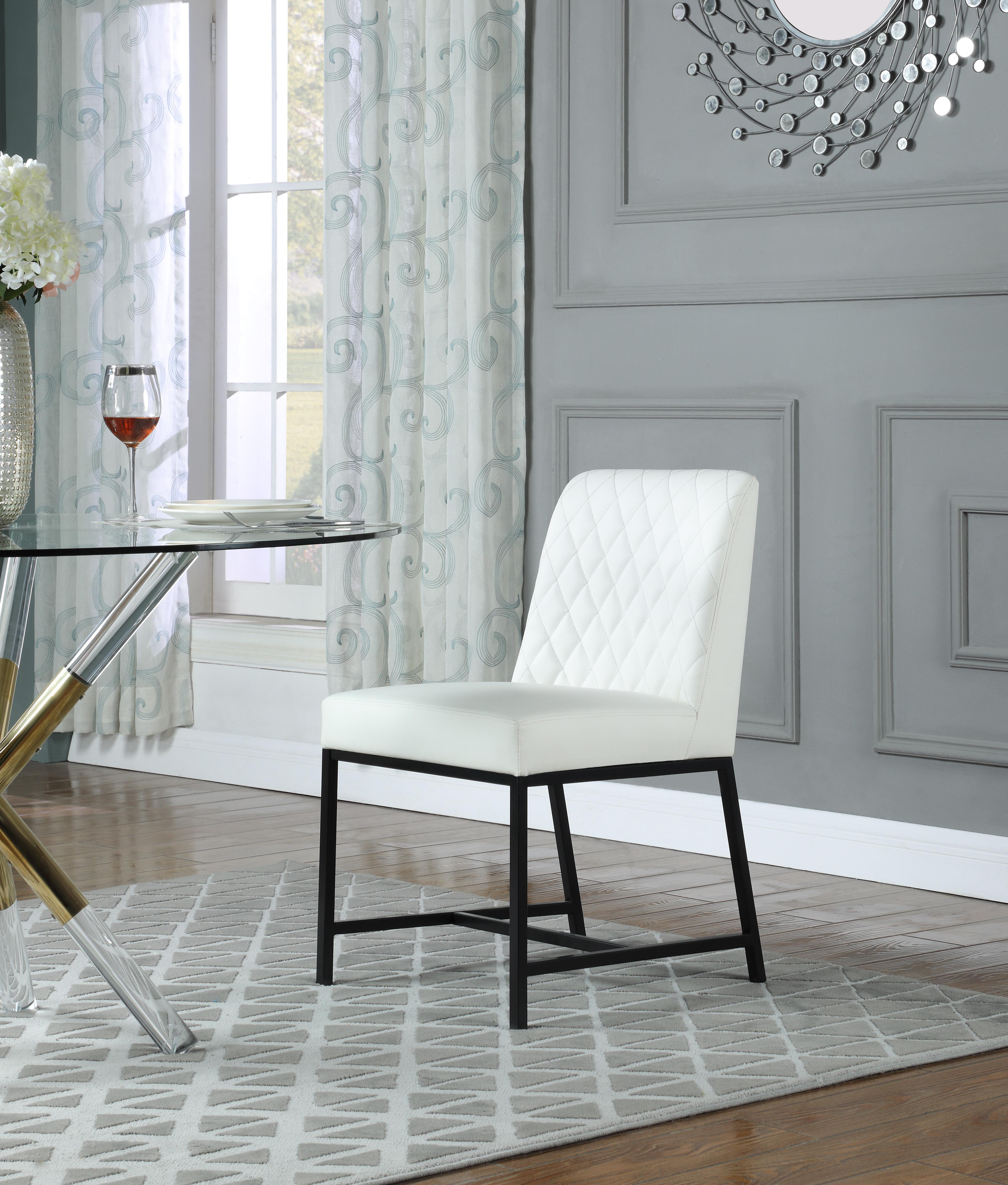 Bryce White Faux Leather Dining Chair - Luxury Home Furniture (MI)
