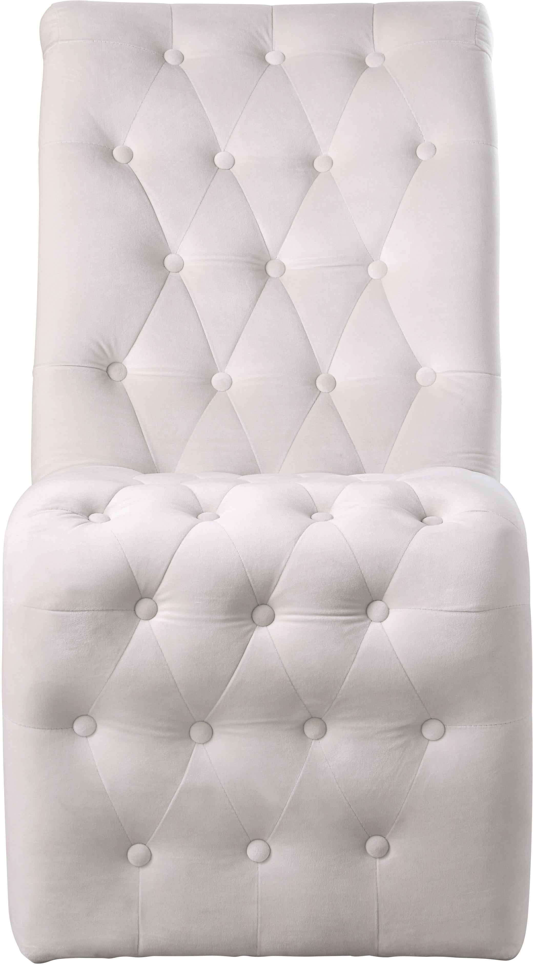 Curve Cream Velvet Dining Chair - Luxury Home Furniture (MI)