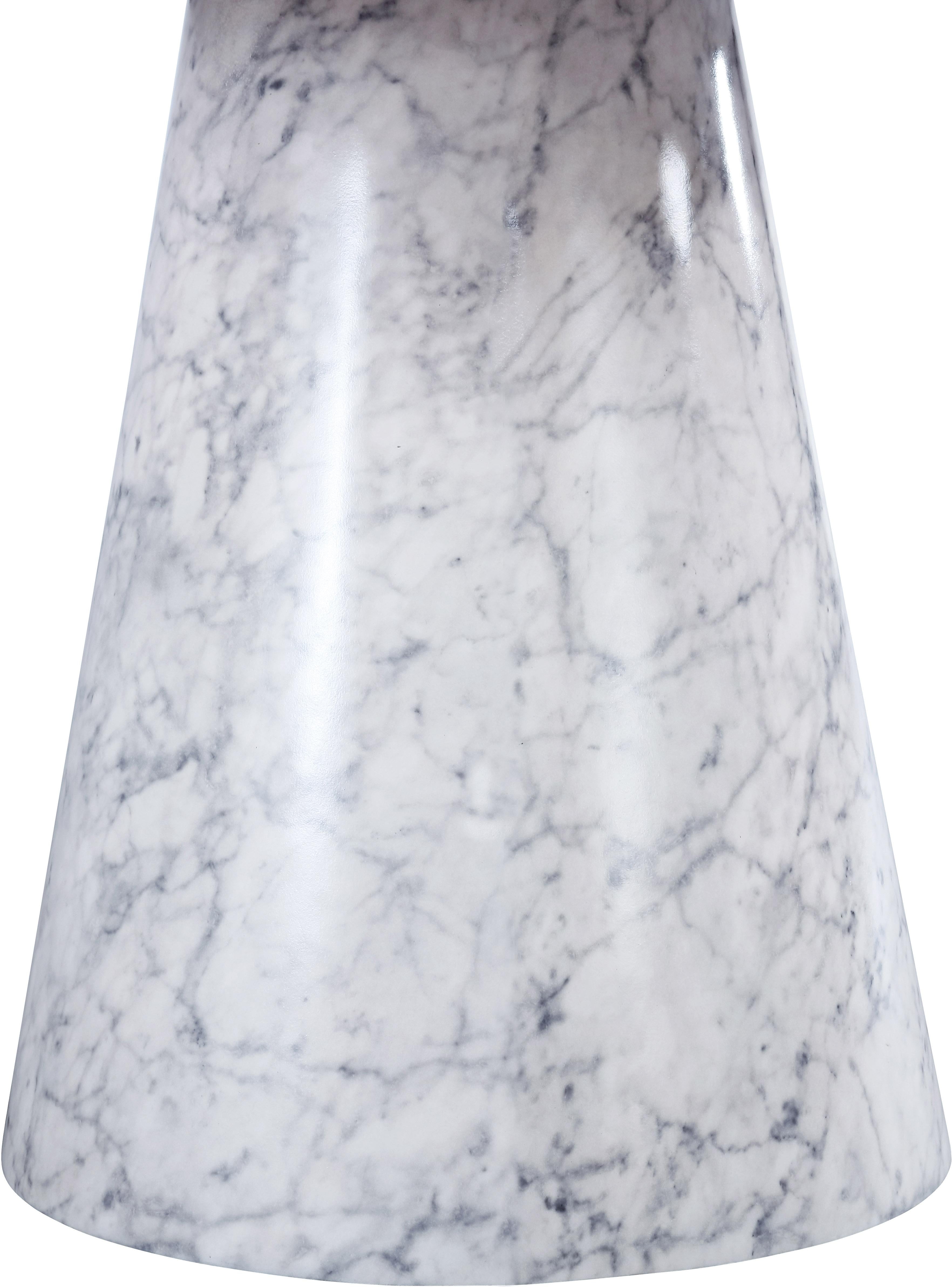 Omni White Faux Marble Dining Table - Luxury Home Furniture (MI)