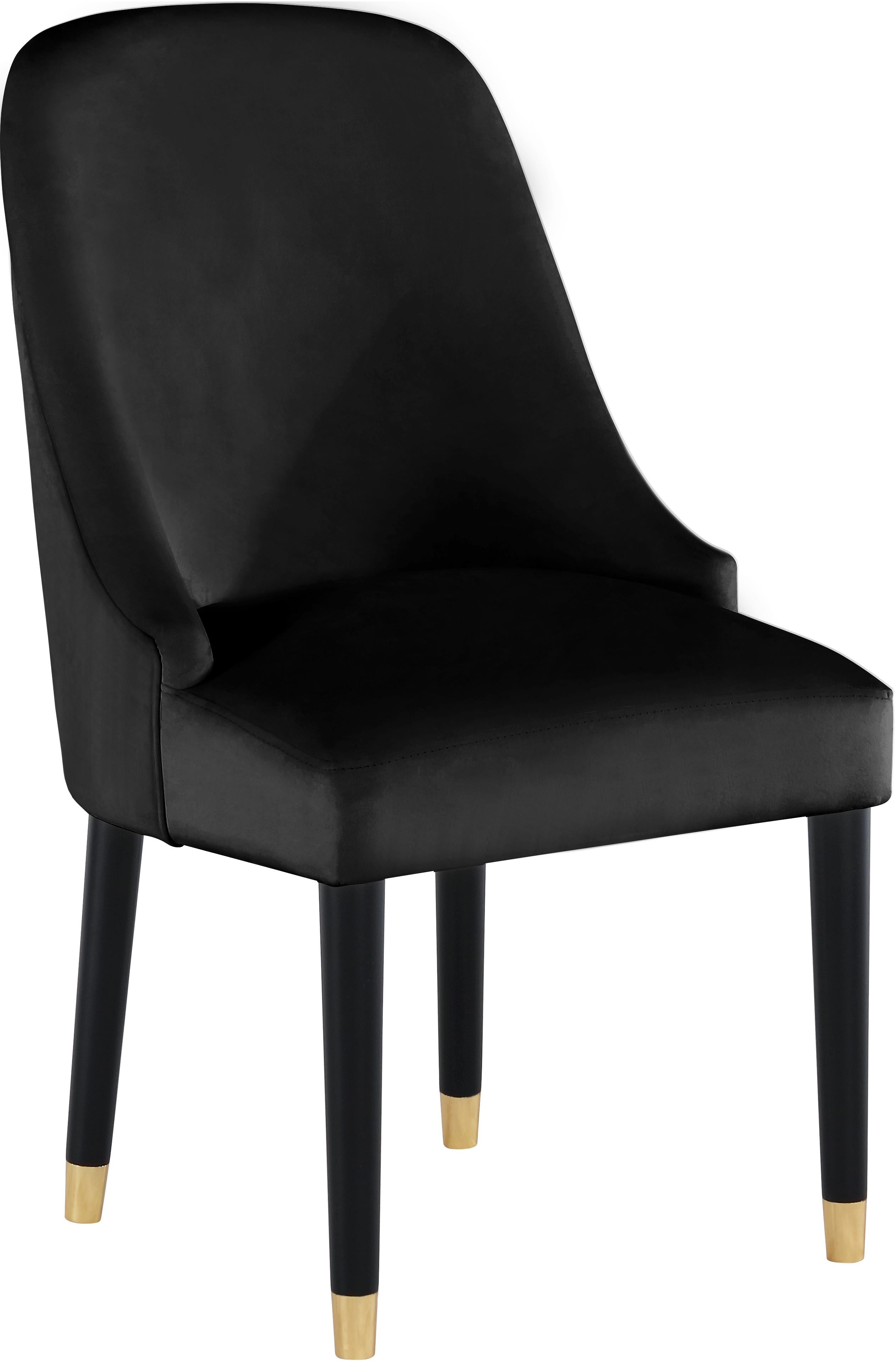 Omni Black Velvet Dining Chair - Luxury Home Furniture (MI)