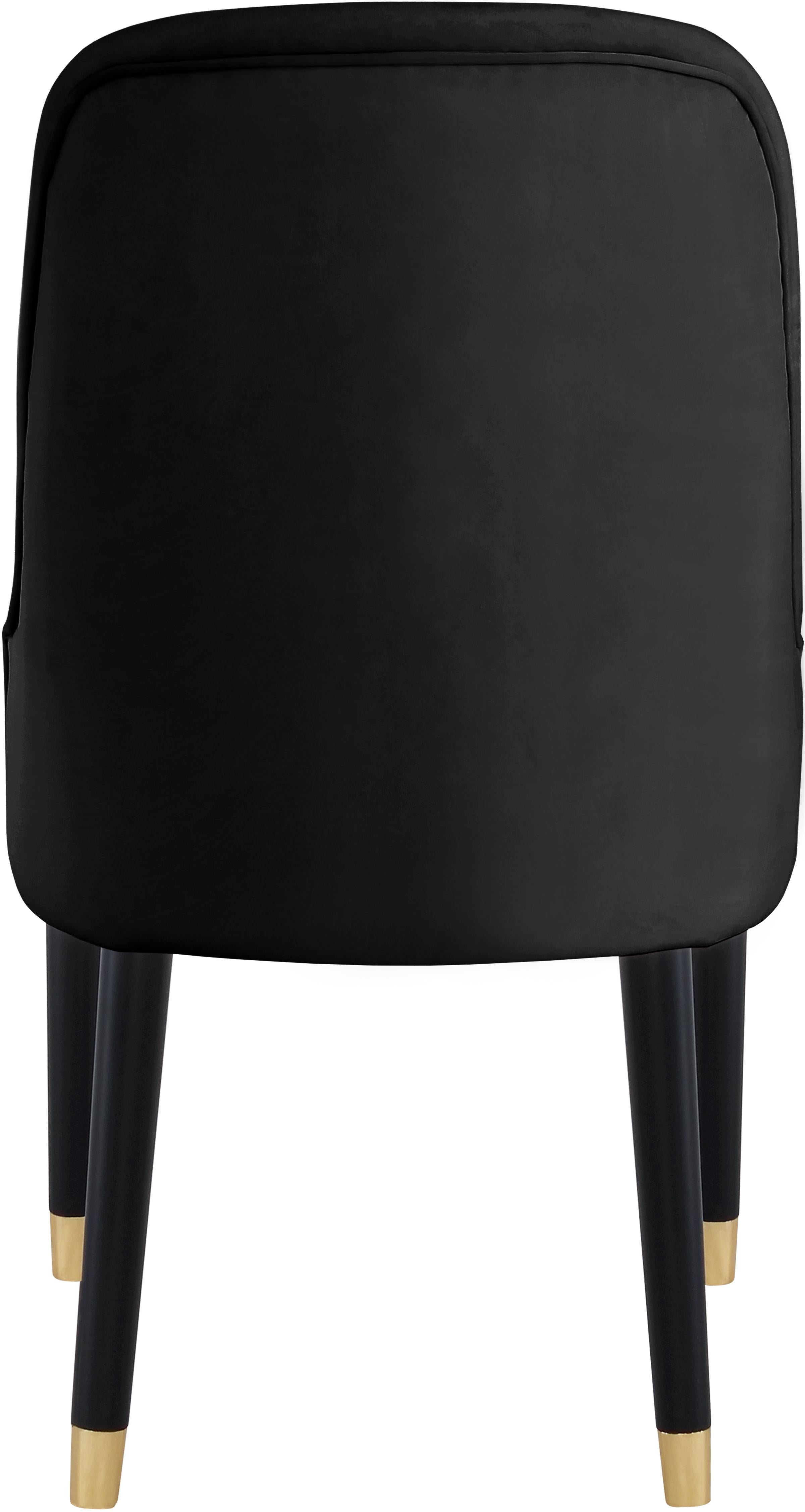Omni Black Velvet Dining Chair - Luxury Home Furniture (MI)