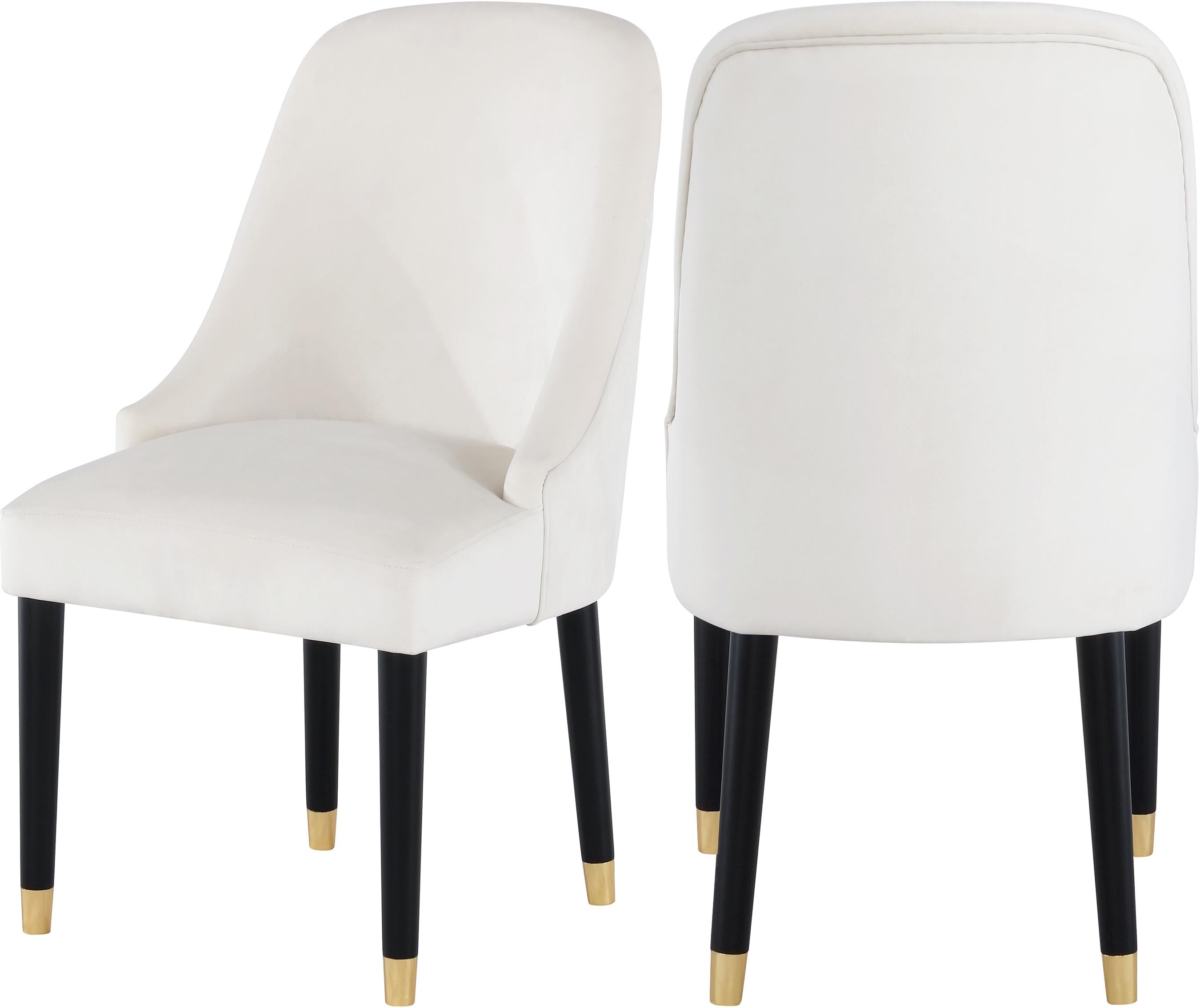 Omni Cream Velvet Dining Chair - Luxury Home Furniture (MI)