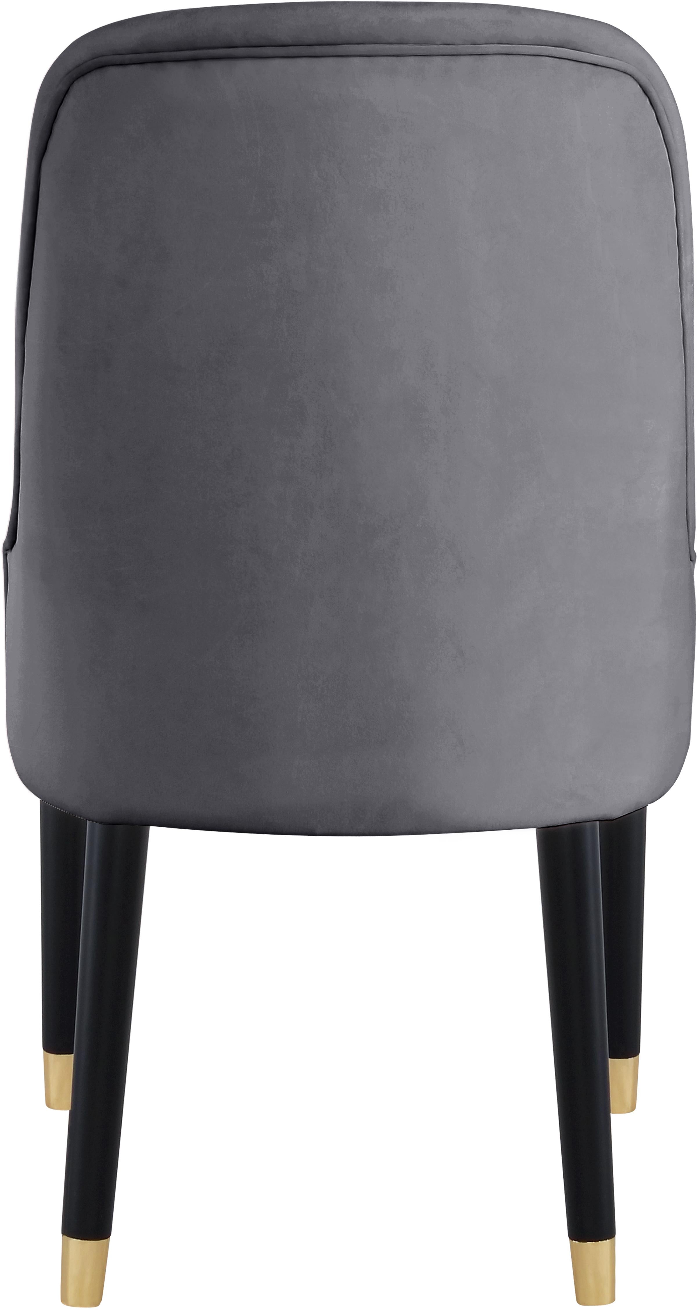 Omni Grey Velvet Dining Chair - Luxury Home Furniture (MI)