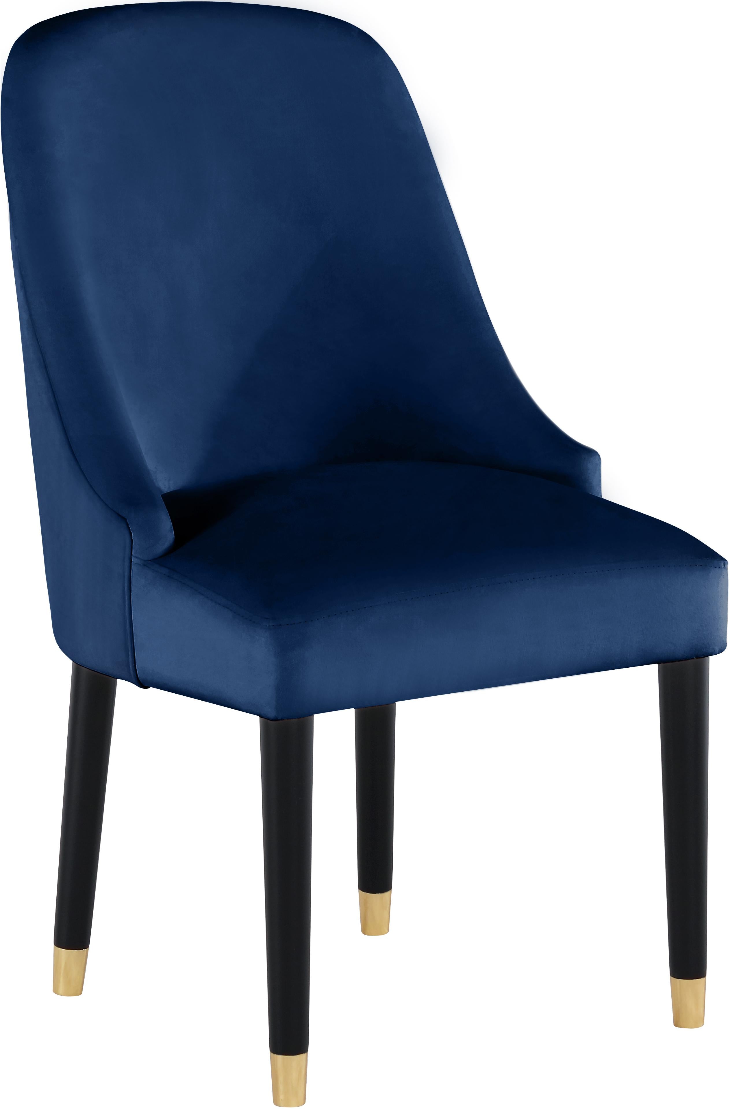 Omni Navy Velvet Dining Chair - Luxury Home Furniture (MI)