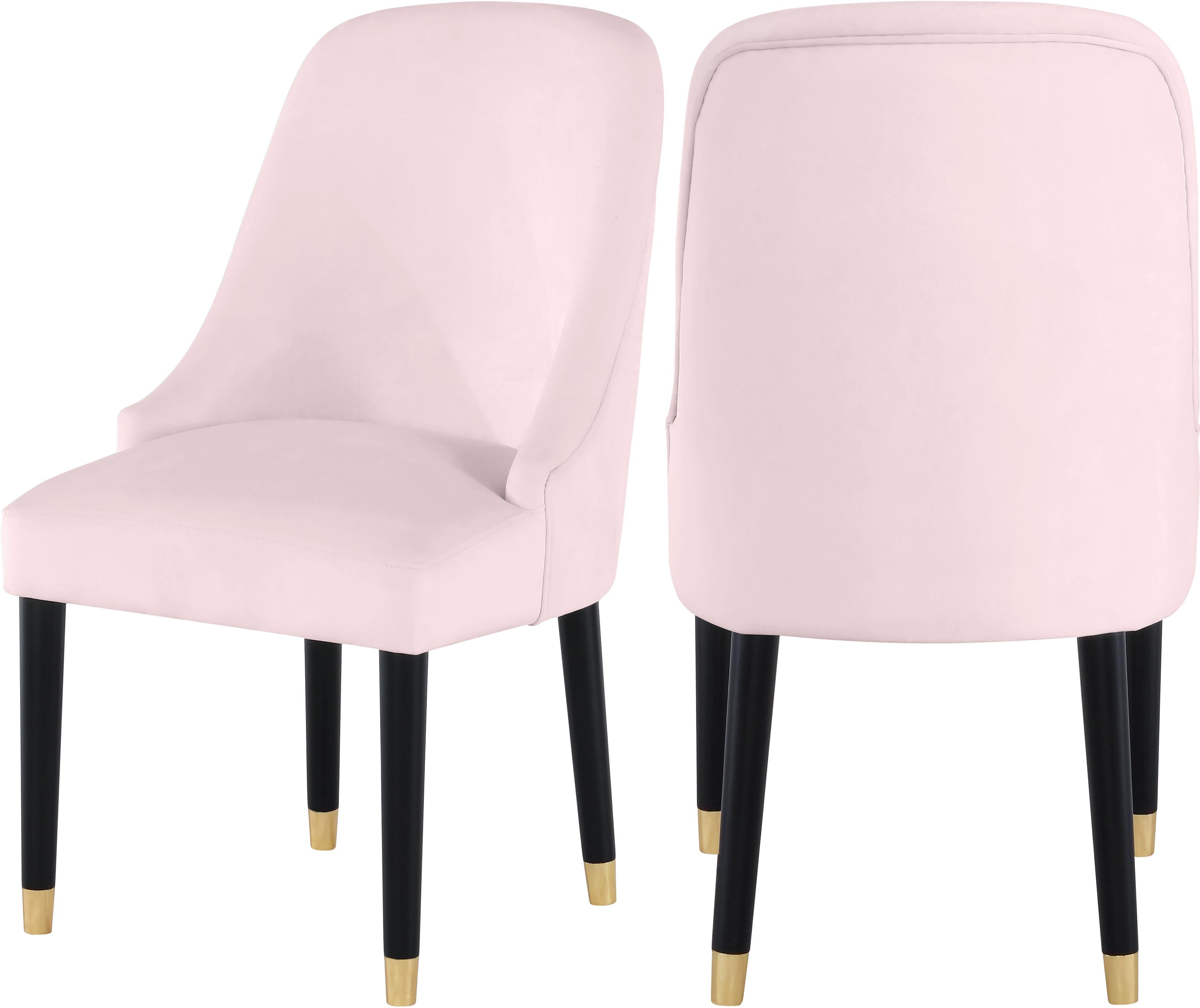 Omni Pink Velvet Dining Chair - Luxury Home Furniture (MI)