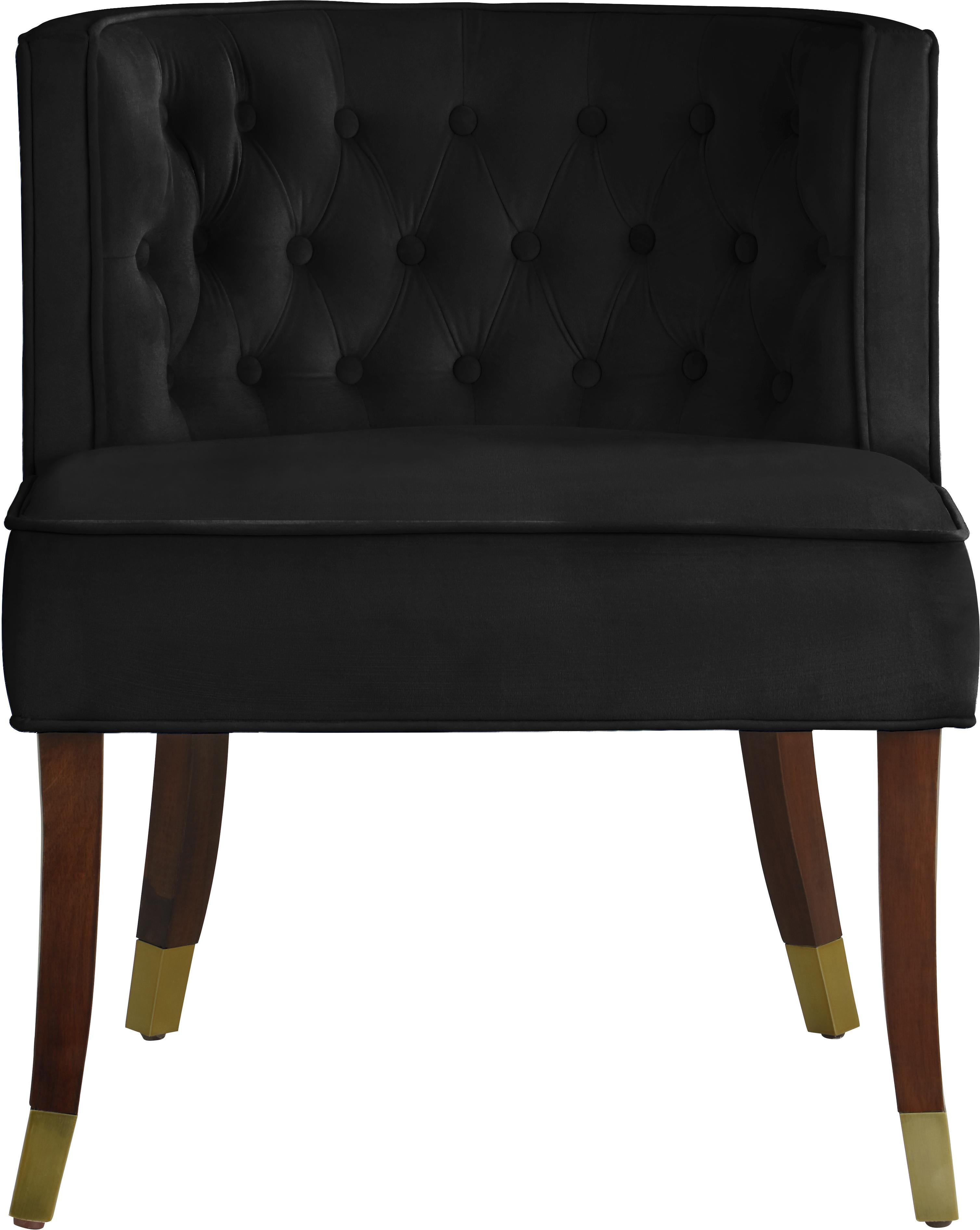 Perry Black Velvet Dining Chair - Luxury Home Furniture (MI)
