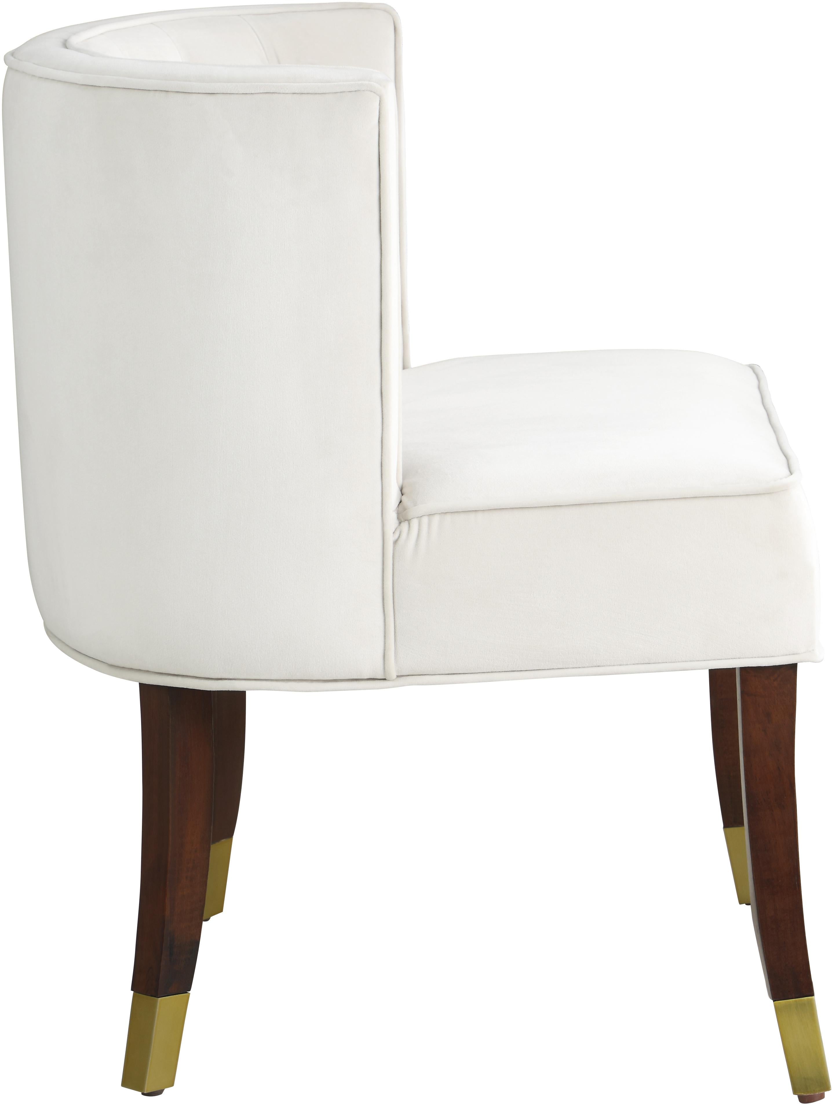 Perry Cream Velvet Dining Chair - Luxury Home Furniture (MI)