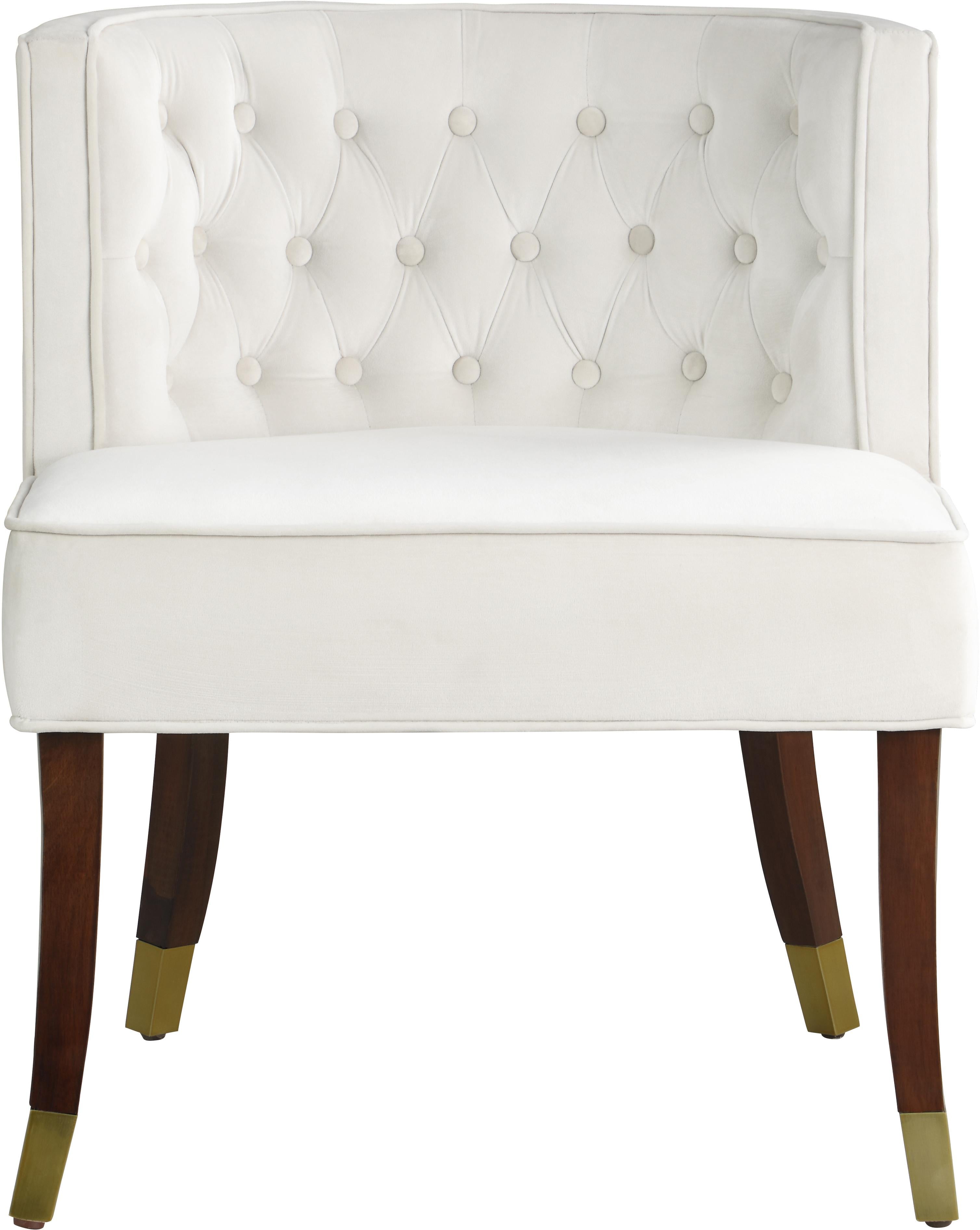Perry Cream Velvet Dining Chair - Luxury Home Furniture (MI)