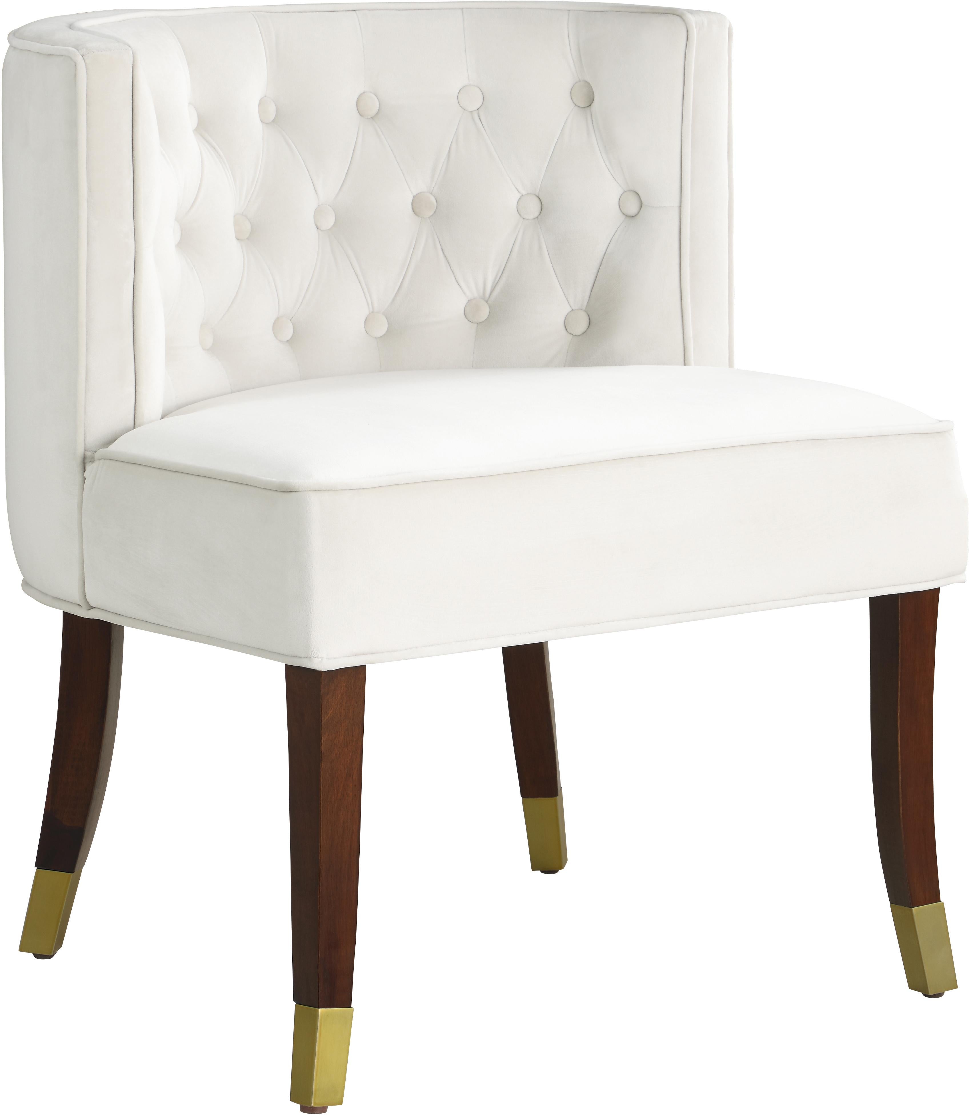 Perry Cream Velvet Dining Chair - Luxury Home Furniture (MI)