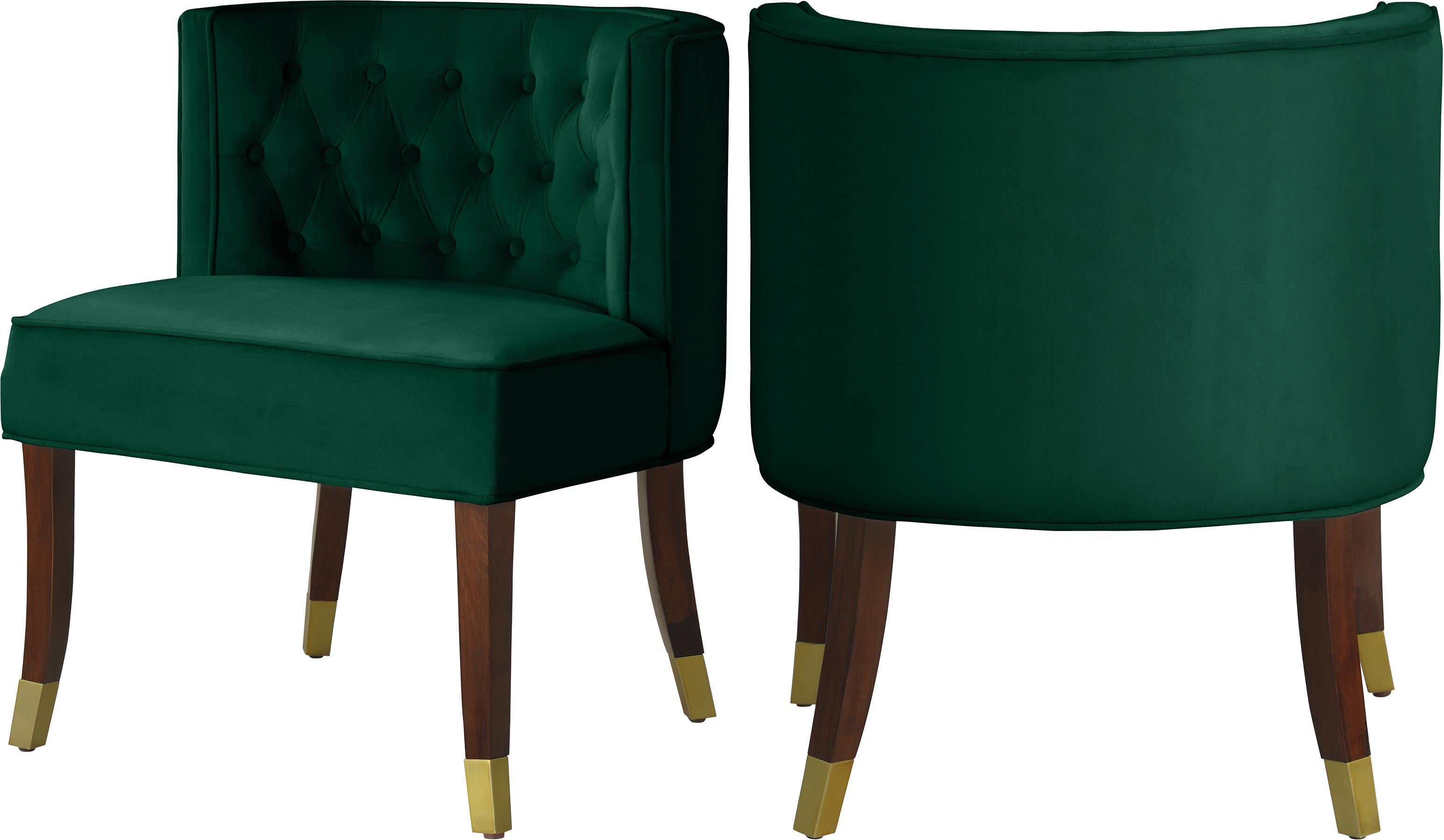 Perry Green Velvet Dining Chair - Luxury Home Furniture (MI)