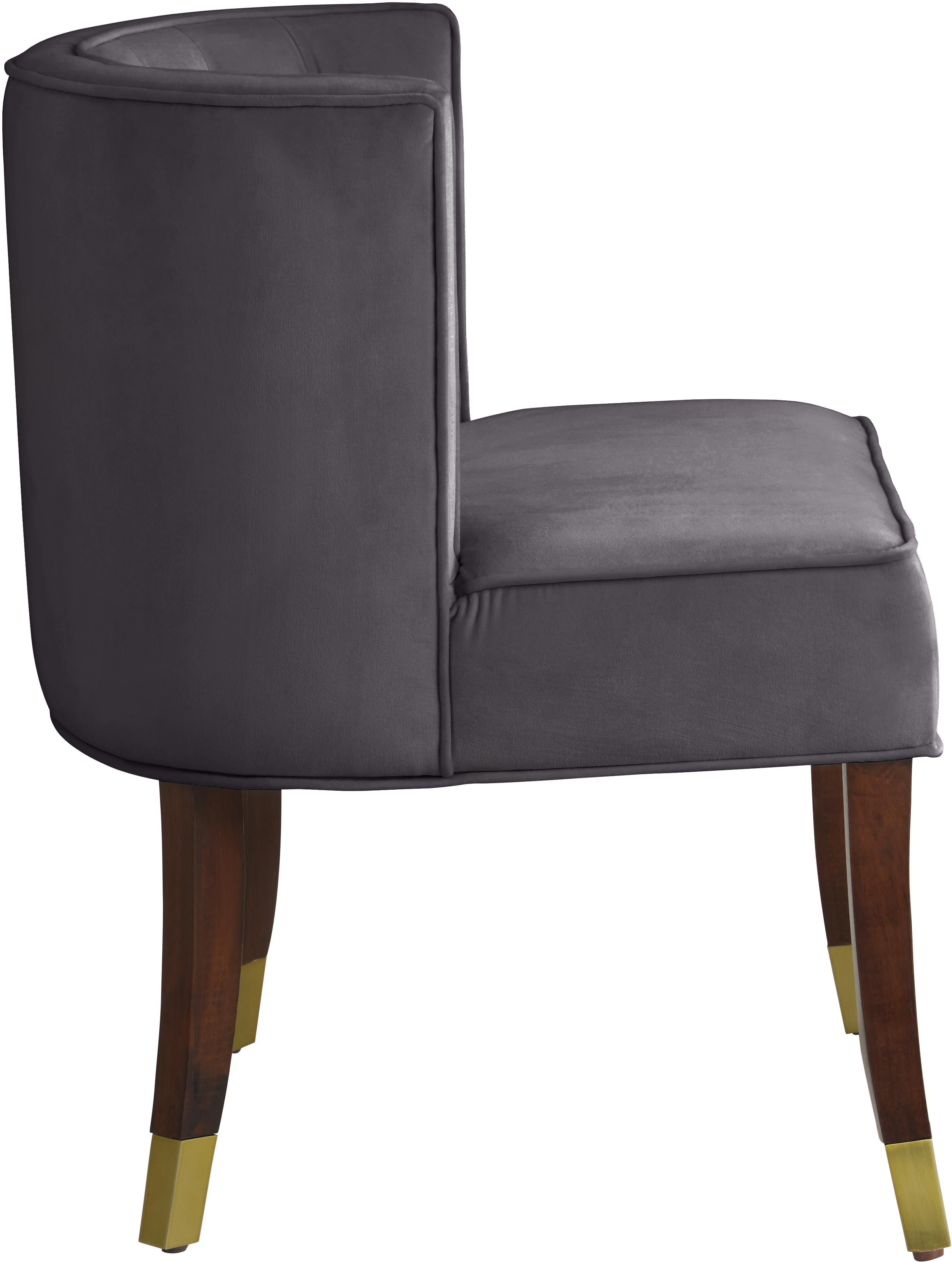 Perry Grey Velvet Dining Chair - Luxury Home Furniture (MI)