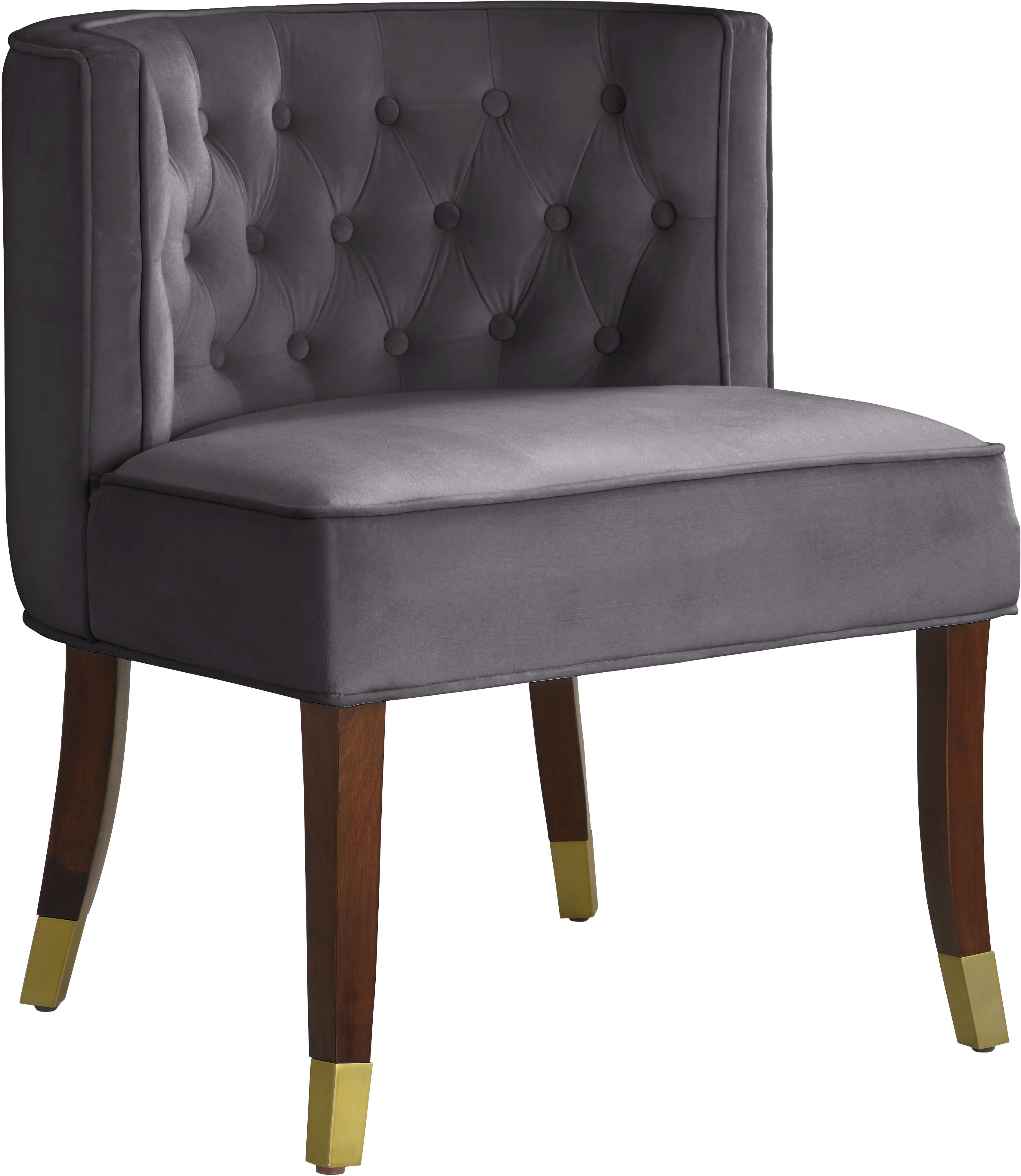 Perry Grey Velvet Dining Chair - Luxury Home Furniture (MI)