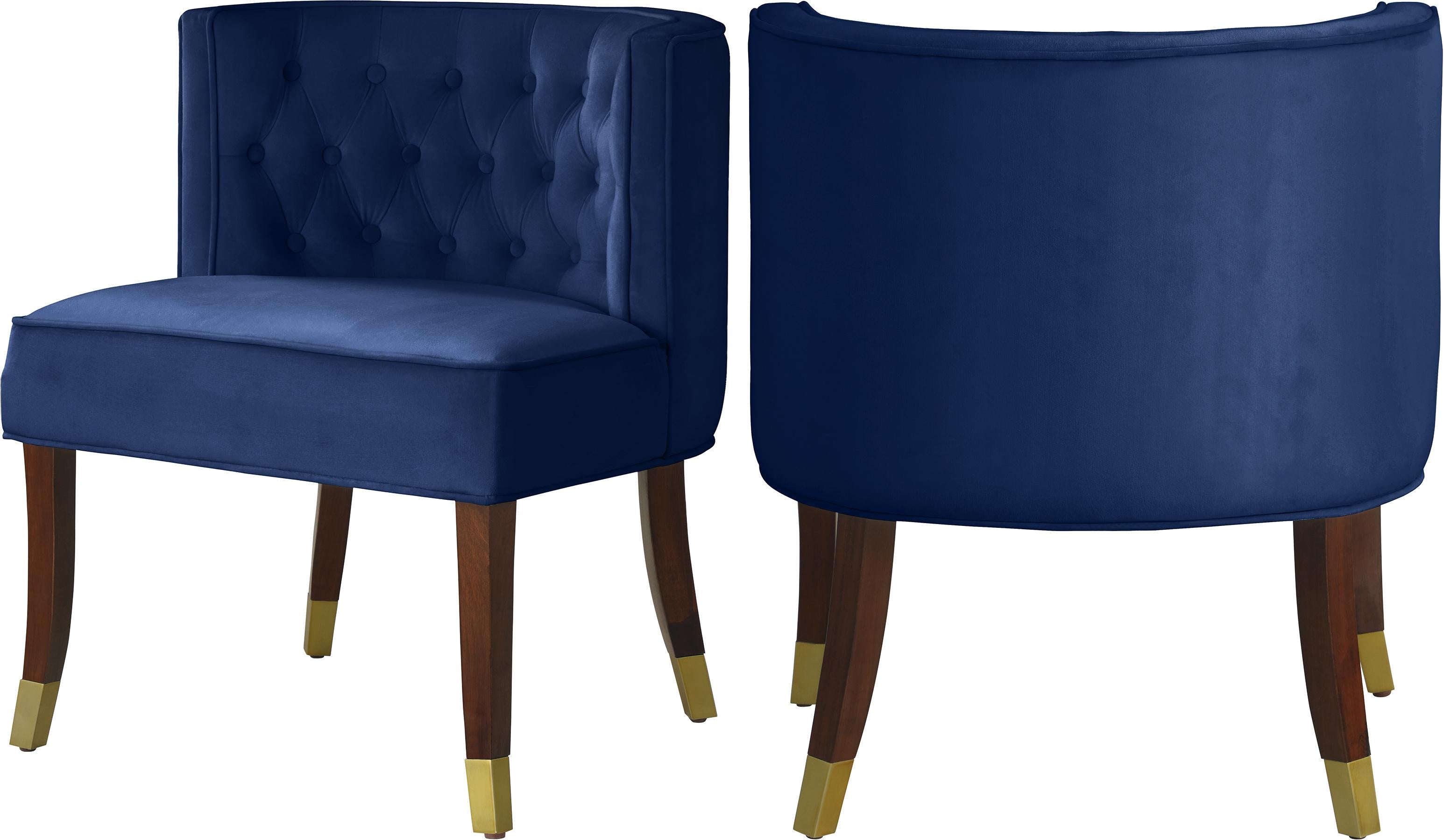 Perry Navy Velvet Dining Chair - Luxury Home Furniture (MI)