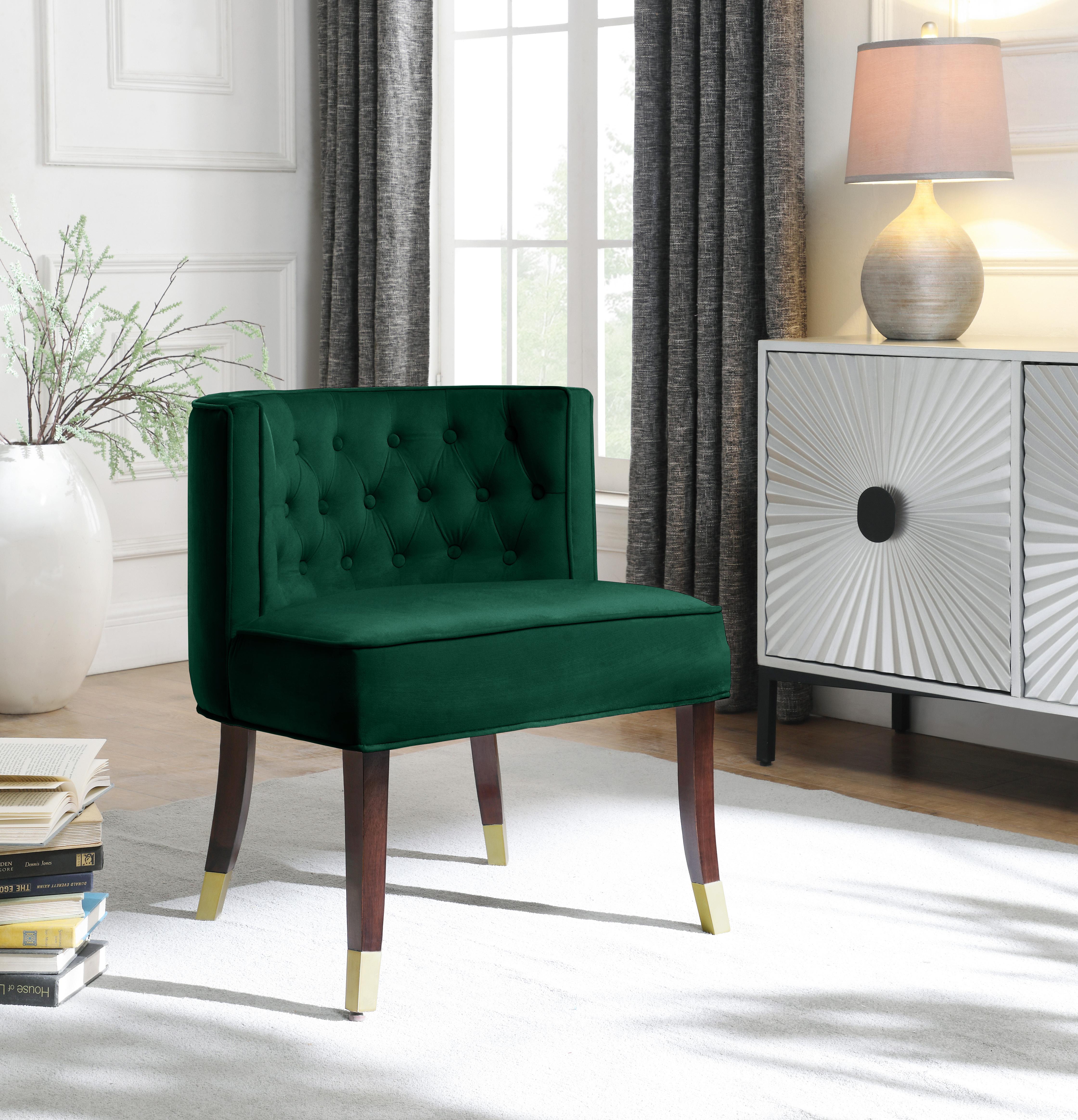 Perry Green Velvet Dining Chair - Luxury Home Furniture (MI)